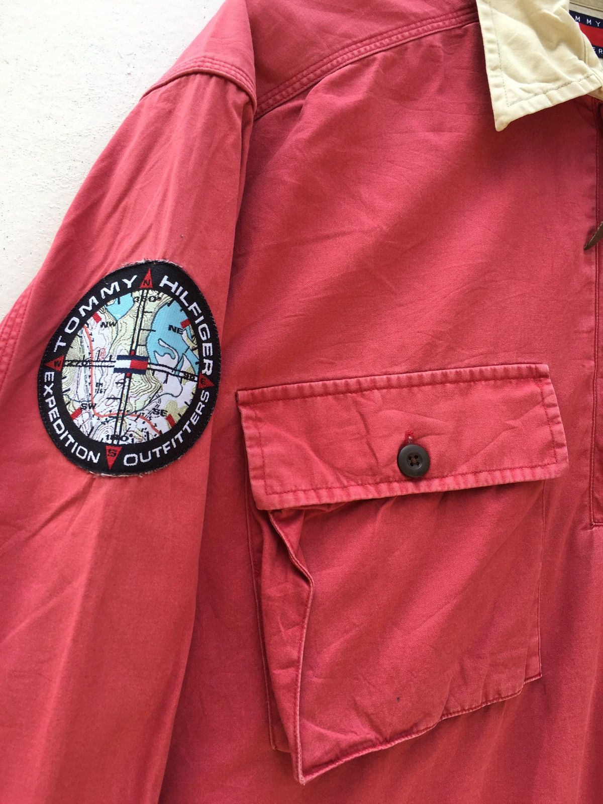 Tommy Hilfiger Vintage Tommy Hilfiger Zip Up Longsleeve Shirt Size US L / EU 52-54 / 3 - 6 Thumbnail