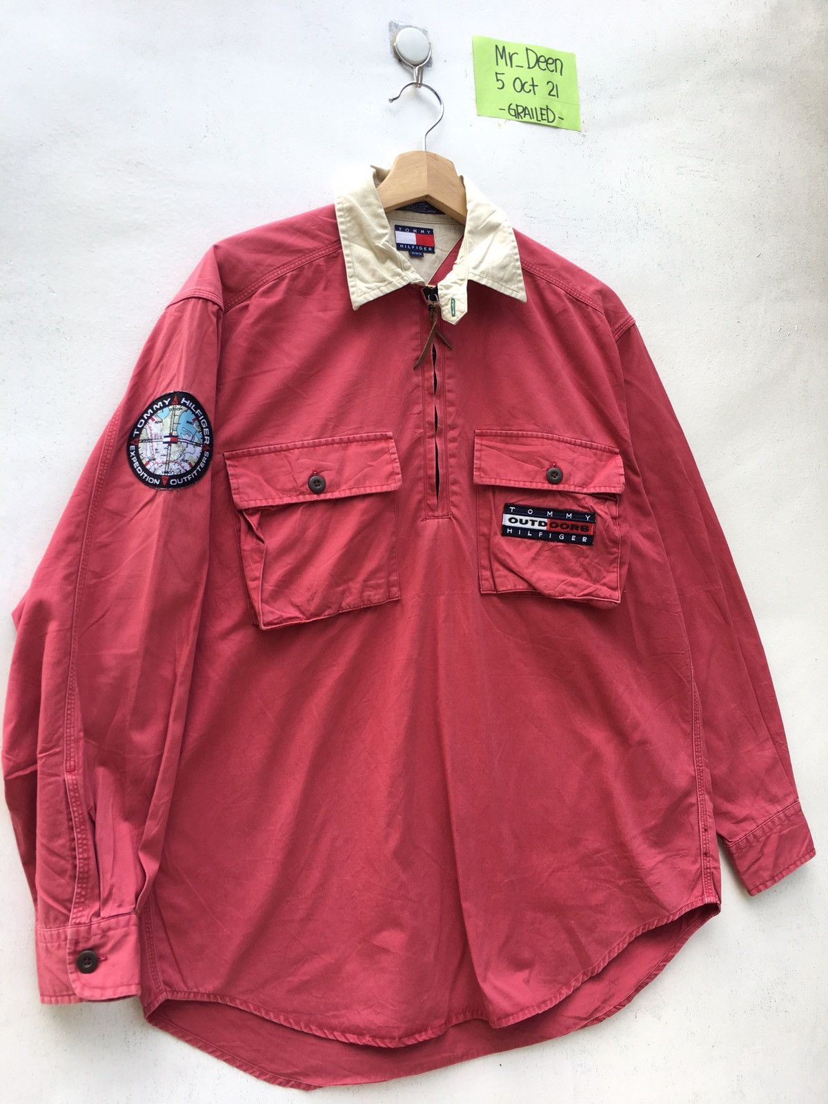 Tommy Hilfiger Vintage Tommy Hilfiger Zip Up Longsleeve Shirt Size US L / EU 52-54 / 3 - 2 Thumbnail