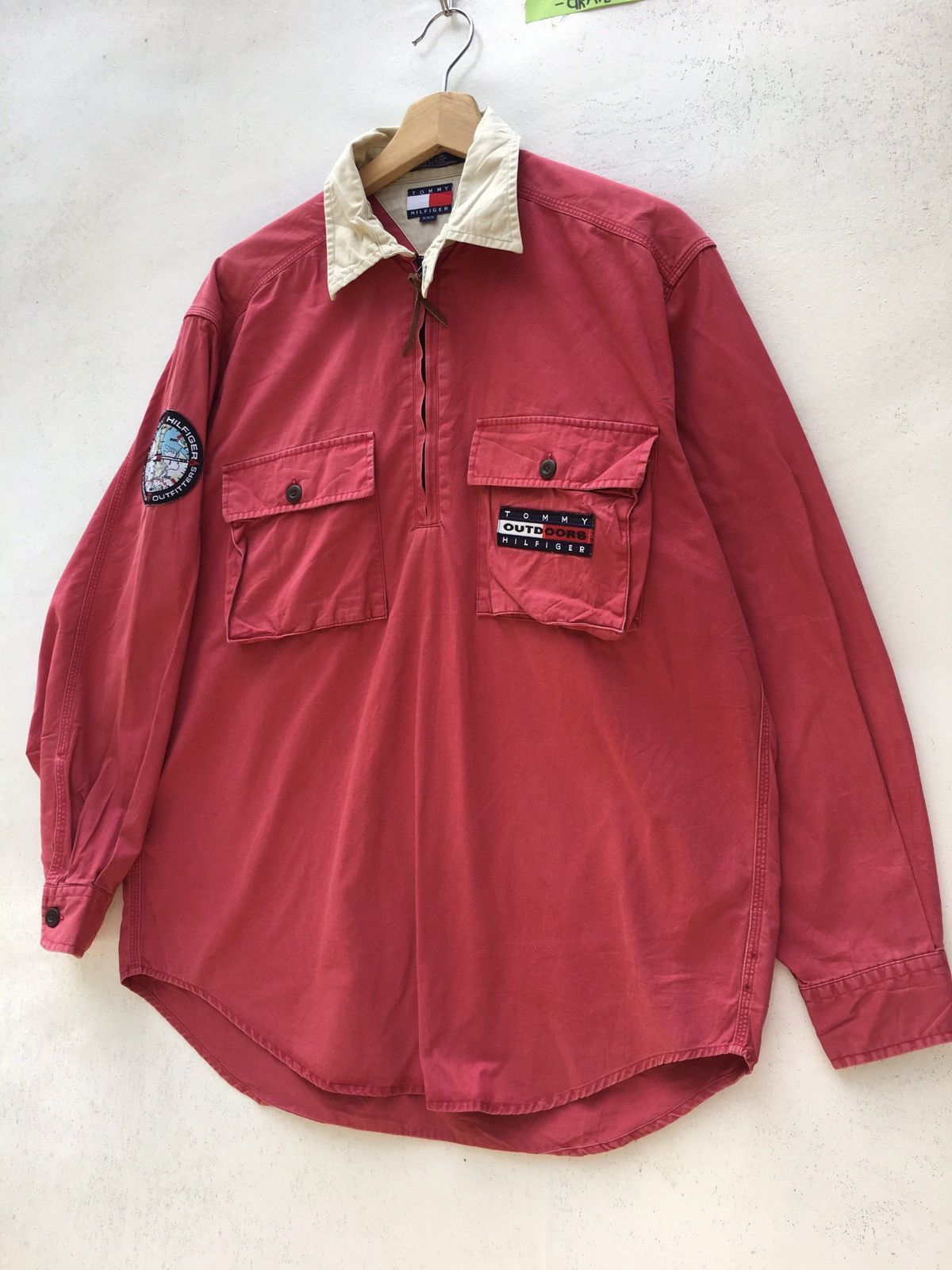 Tommy Hilfiger Vintage Tommy Hilfiger Zip Up Longsleeve Shirt Size US L / EU 52-54 / 3 - 3 Thumbnail