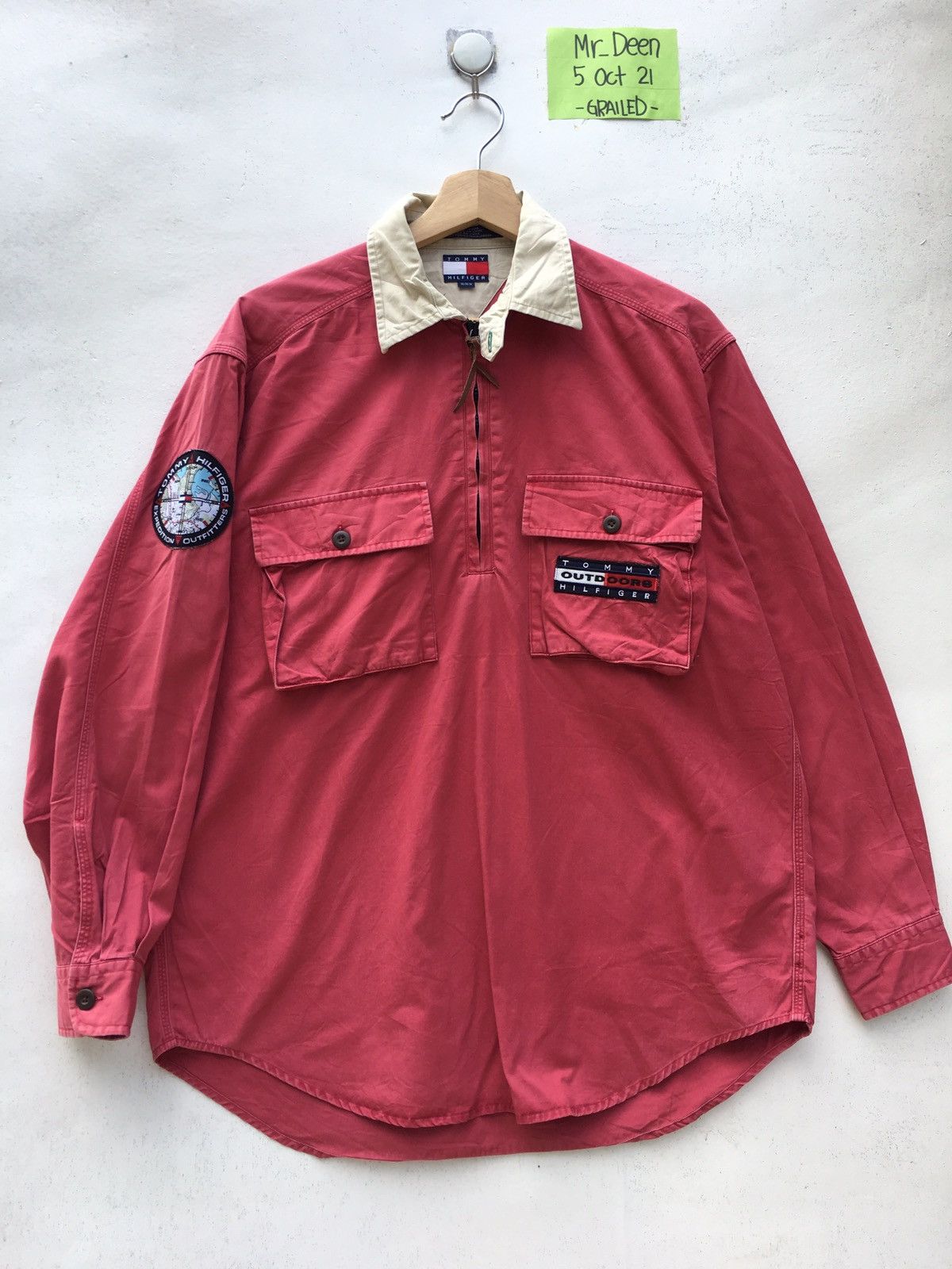 Tommy Hilfiger Vintage Tommy Hilfiger Zip Up Longsleeve Shirt Size US L / EU 52-54 / 3 - 1 Thumbnail