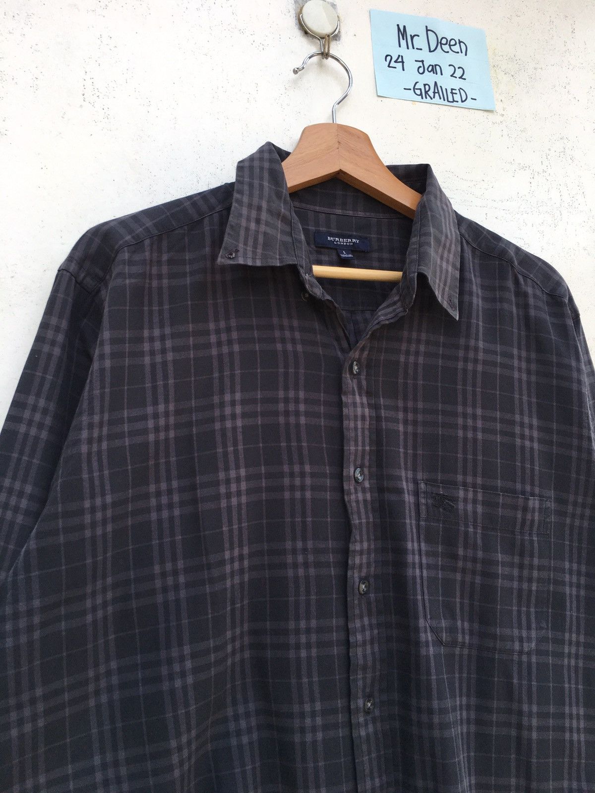 Burberry Rare Vintage Burberry Checkered Longsleeve Buttons Shirt Size US XL / EU 56 / 4 - 6 Thumbnail