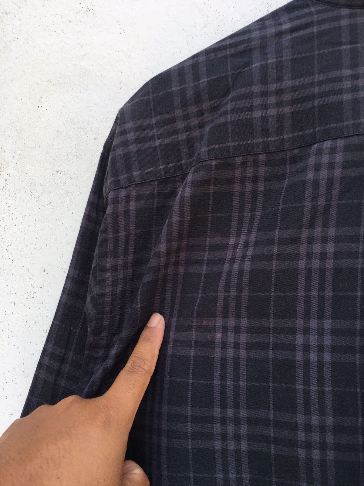 Burberry Rare Vintage Burberry Checkered Longsleeve Buttons Shirt Size US XL / EU 56 / 4 - 16 Thumbnail