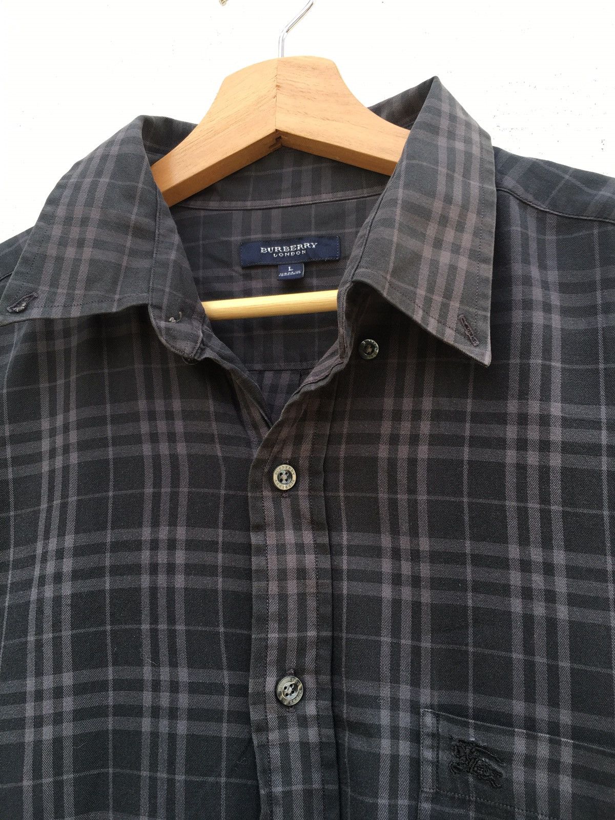 Burberry Rare Vintage Burberry Checkered Longsleeve Buttons Shirt Size US XL / EU 56 / 4 - 8 Thumbnail