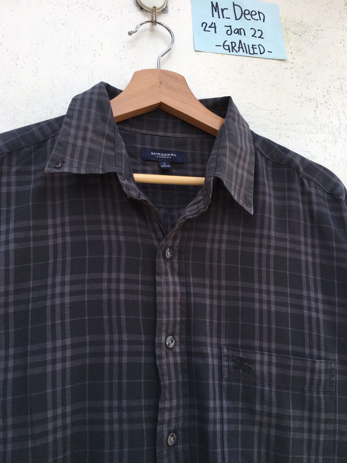 Burberry Rare Vintage Burberry Checkered Longsleeve Buttons Shirt Size US XL / EU 56 / 4 - 7 Thumbnail