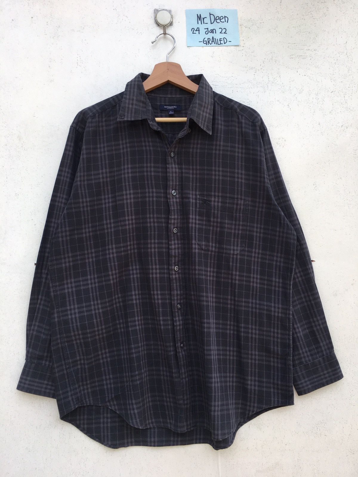 Burberry Rare Vintage Burberry Checkered Longsleeve Buttons Shirt Size US XL / EU 56 / 4 - 1 Thumbnail