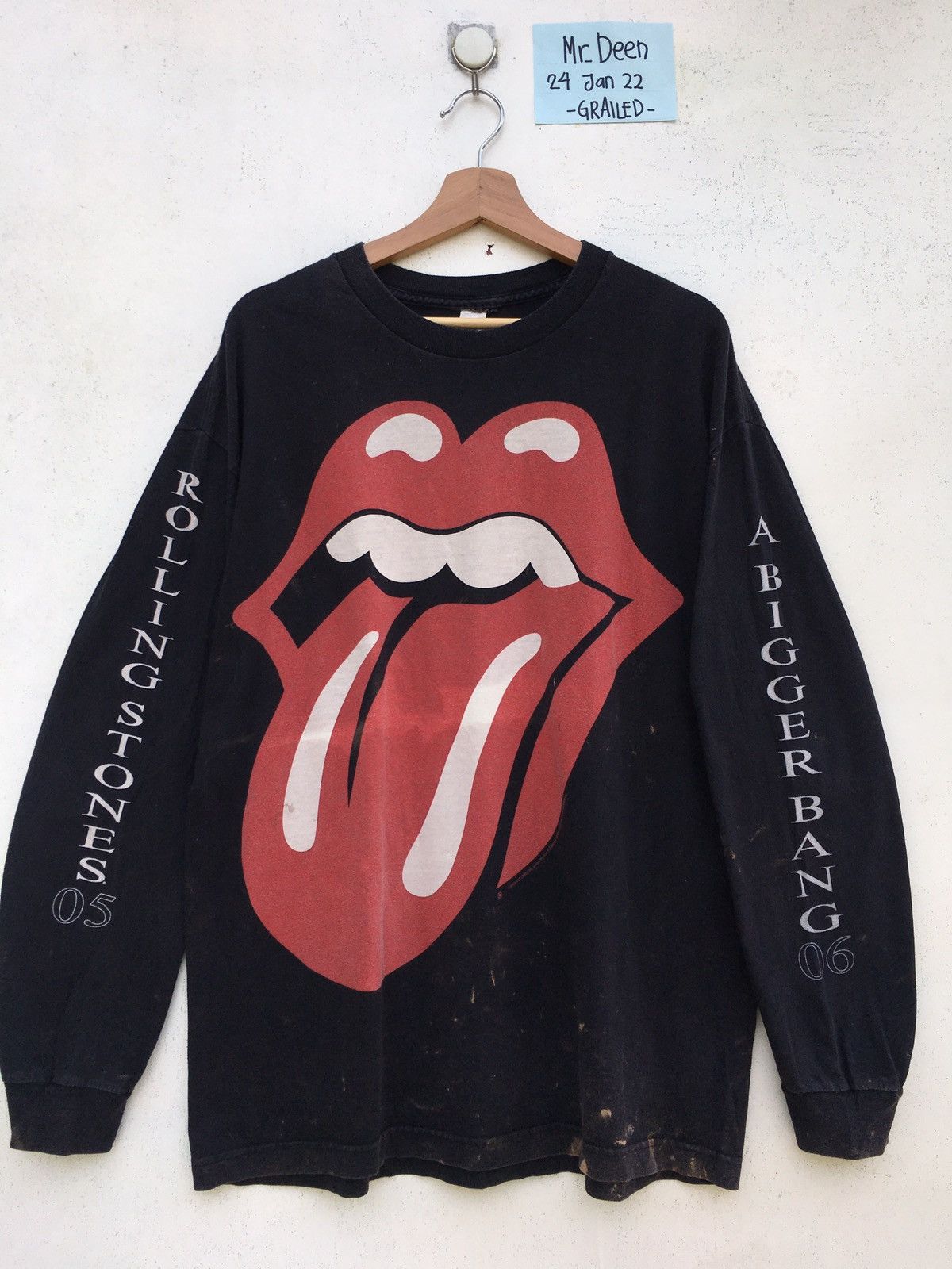 The Rolling Stones Rare Vintage The Rolling Stones Longsleeve Shirt Size US L / EU 52-54 / 3 - 4 Thumbnail