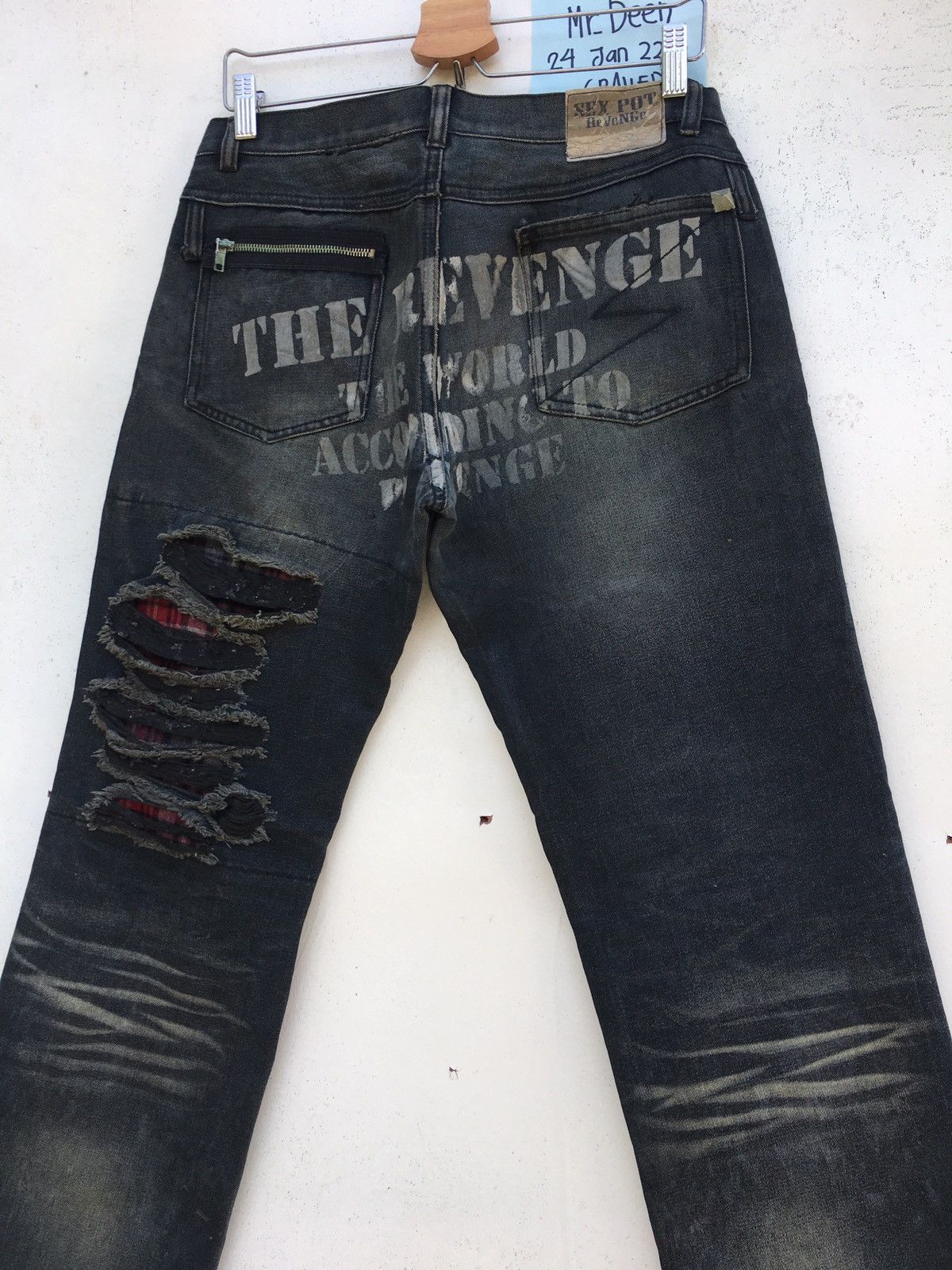 Japanese Brand Rare Sexpot Revenge Seditionaries Patchwork Jeans Size US 32 / EU 48 - 2 Thumbnail