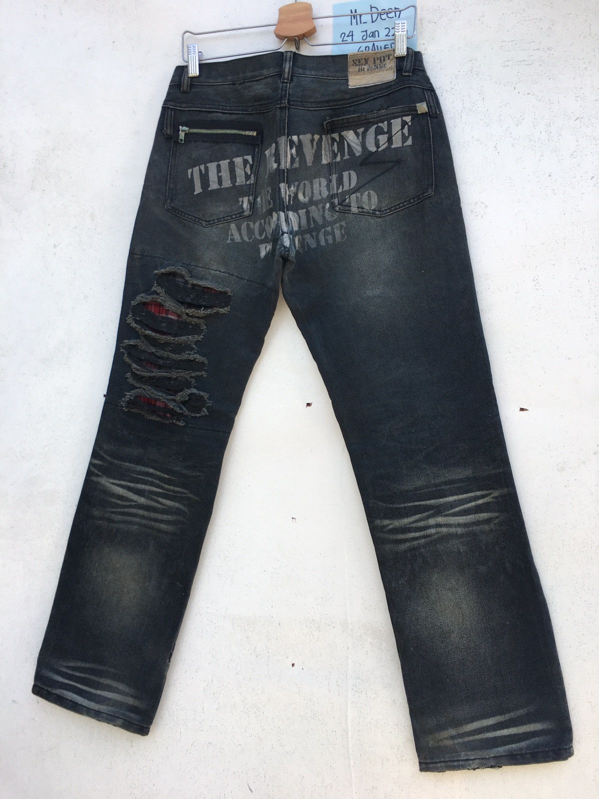 Japanese Brand Rare Sexpot Revenge Seditionaries Patchwork Jeans Size US 32 / EU 48 - 7 Thumbnail
