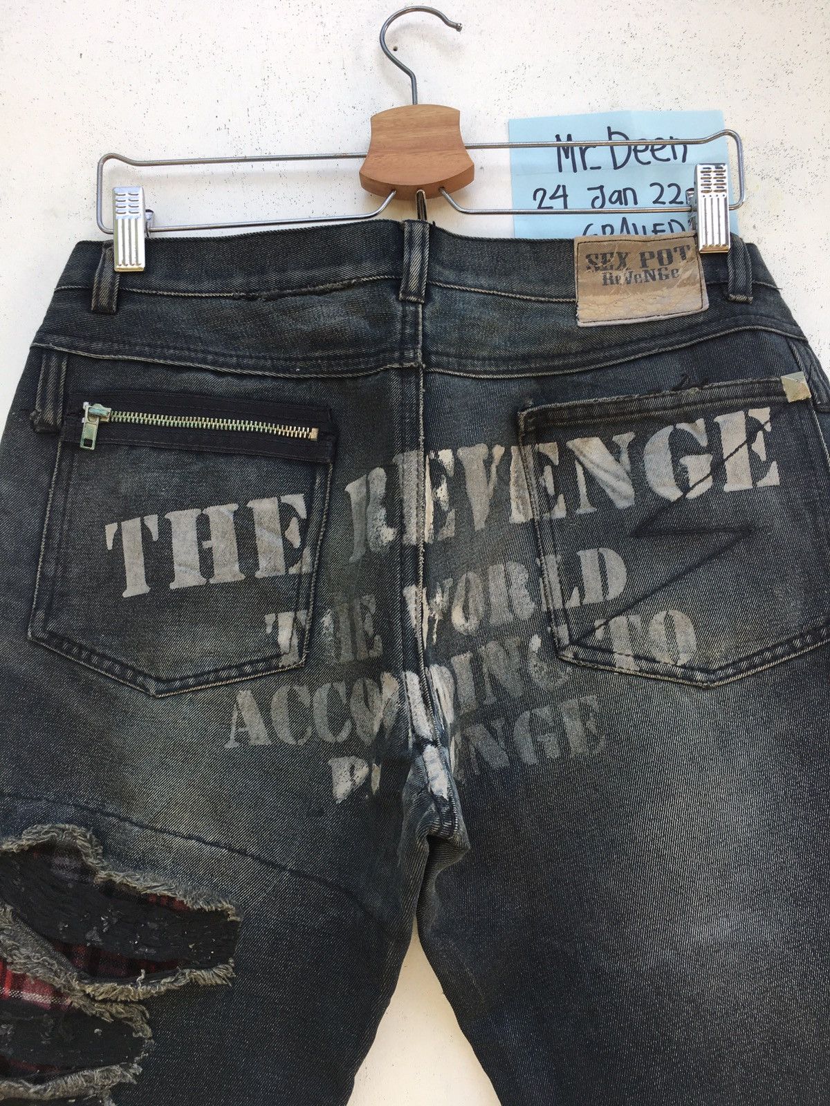 Japanese Brand Rare Sexpot Revenge Seditionaries Patchwork Jeans Size US 32 / EU 48 - 3 Thumbnail