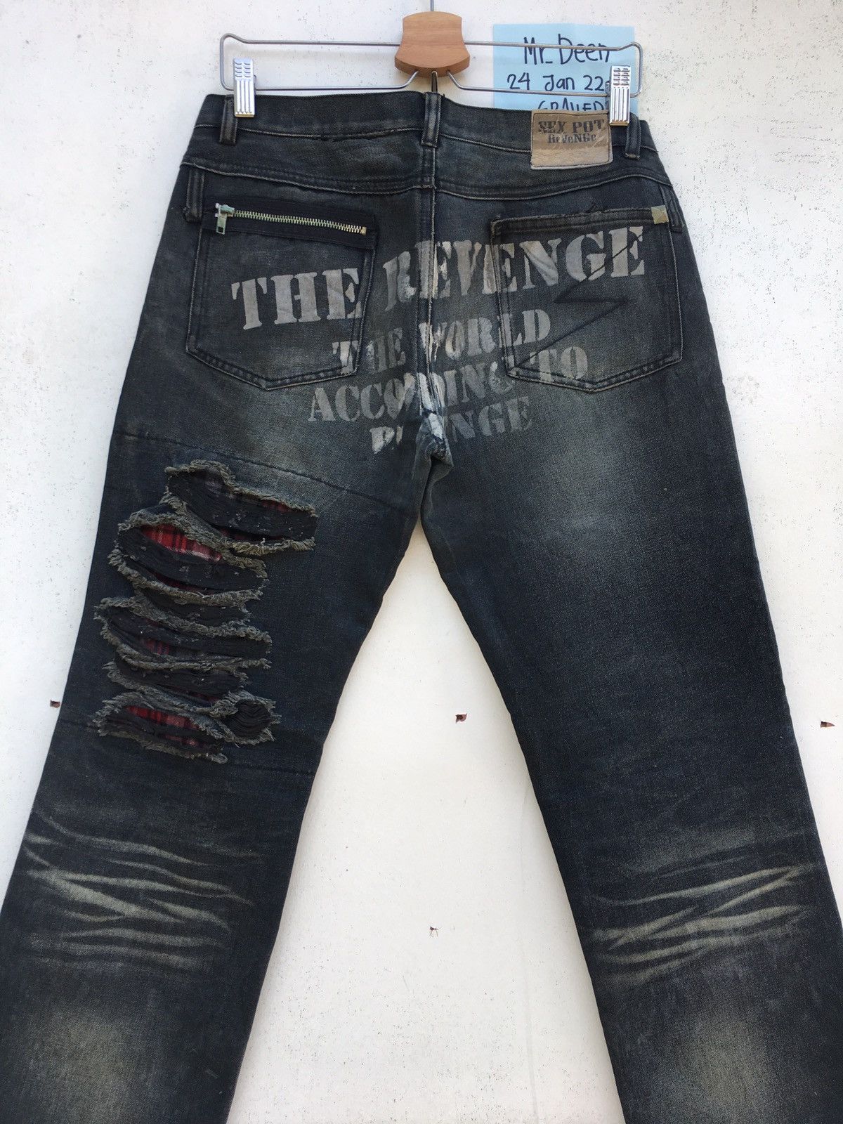 Japanese Brand Rare Sexpot Revenge Seditionaries Patchwork Jeans Size US 32 / EU 48 - 6 Thumbnail