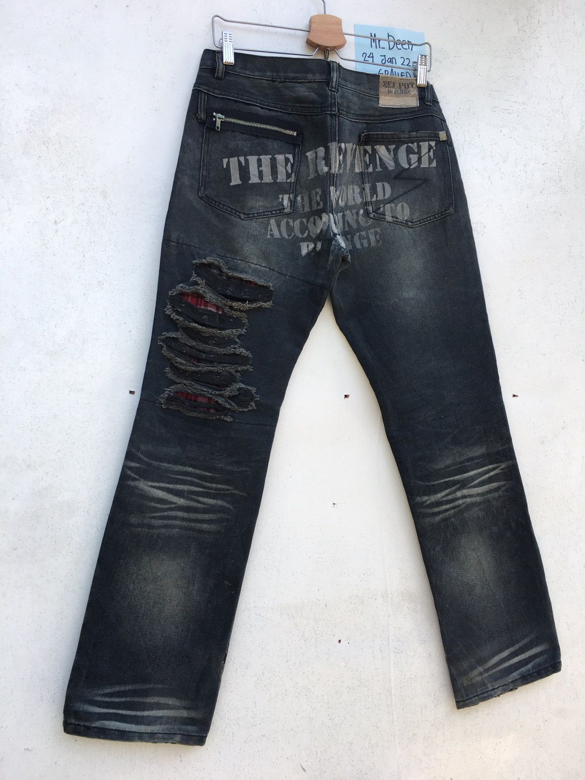 Japanese Brand Rare Sexpot Revenge Seditionaries Patchwork Jeans Size US 32 / EU 48 - 8 Thumbnail