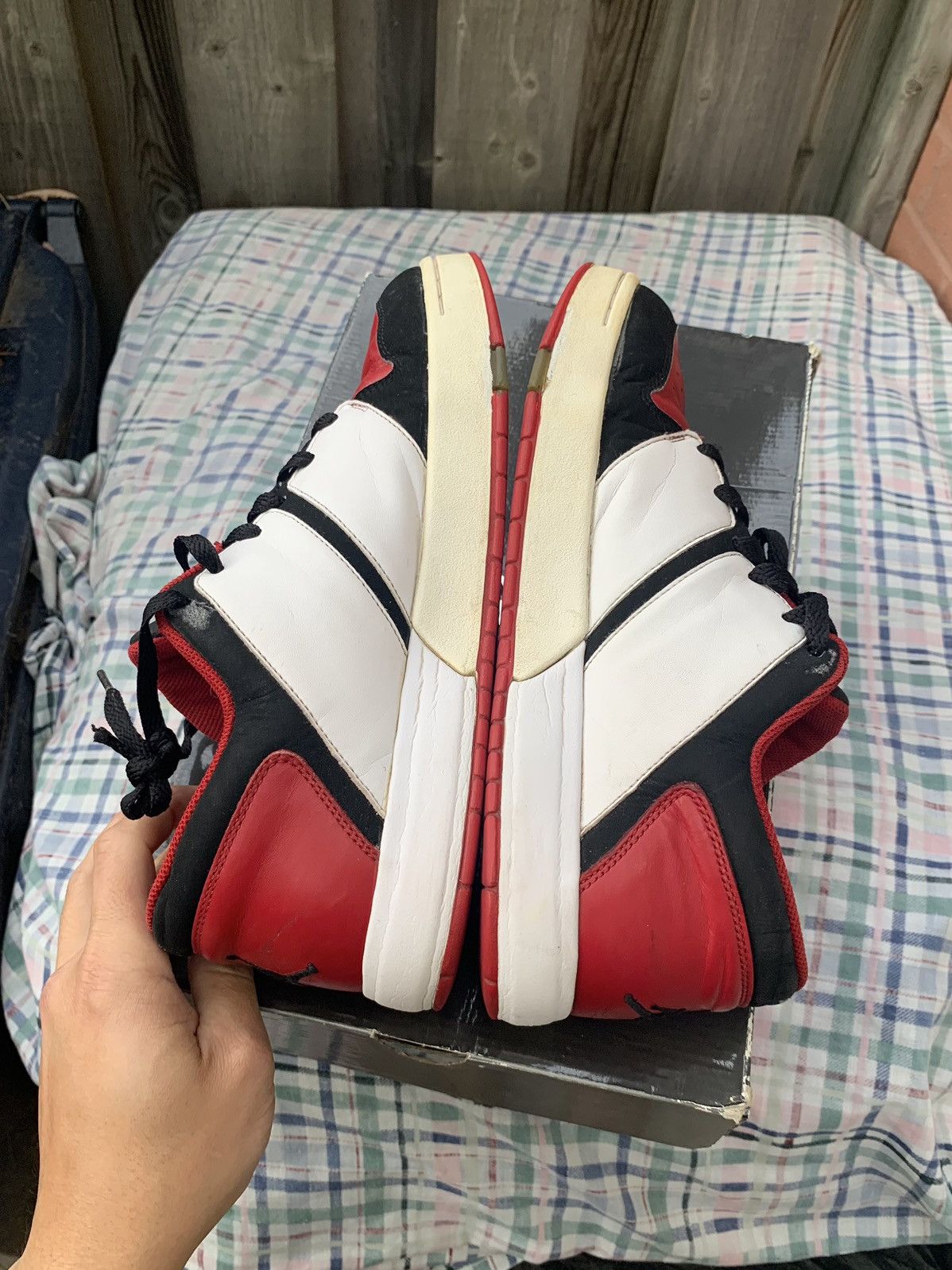 Jordan Brand × Nike Jordan 1 Low Nu Retro Varsity Red 2007 Size US 11 / EU 44 - 3 Thumbnail