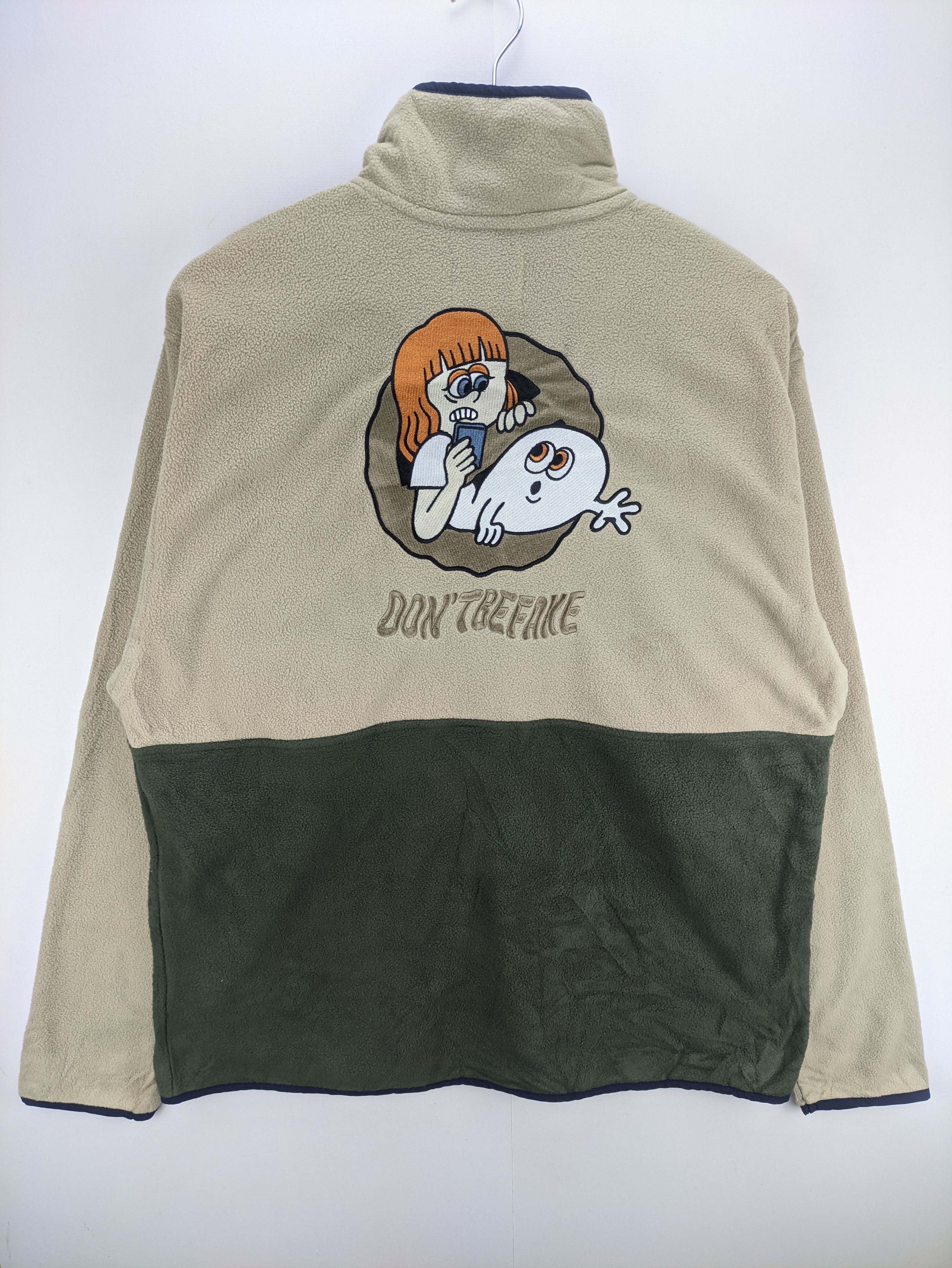 Japanese Brand Steals🔥Fleece Sweater Half Button by 9090 OverComics Size US M / EU 48-50 / 2 - 2 Thumbnail