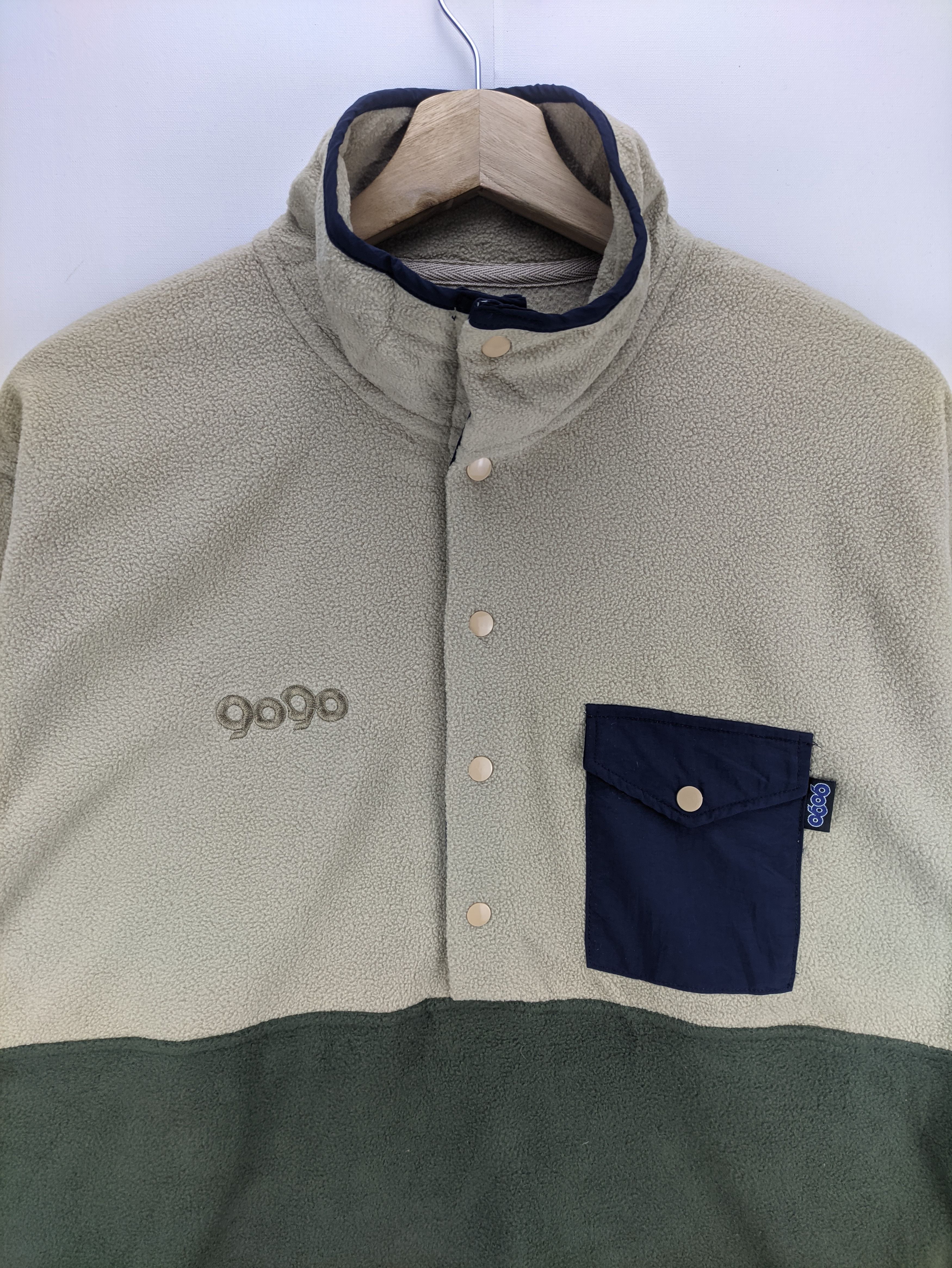 Japanese Brand Steals🔥Fleece Sweater Half Button by 9090 OverComics Size US M / EU 48-50 / 2 - 6 Thumbnail