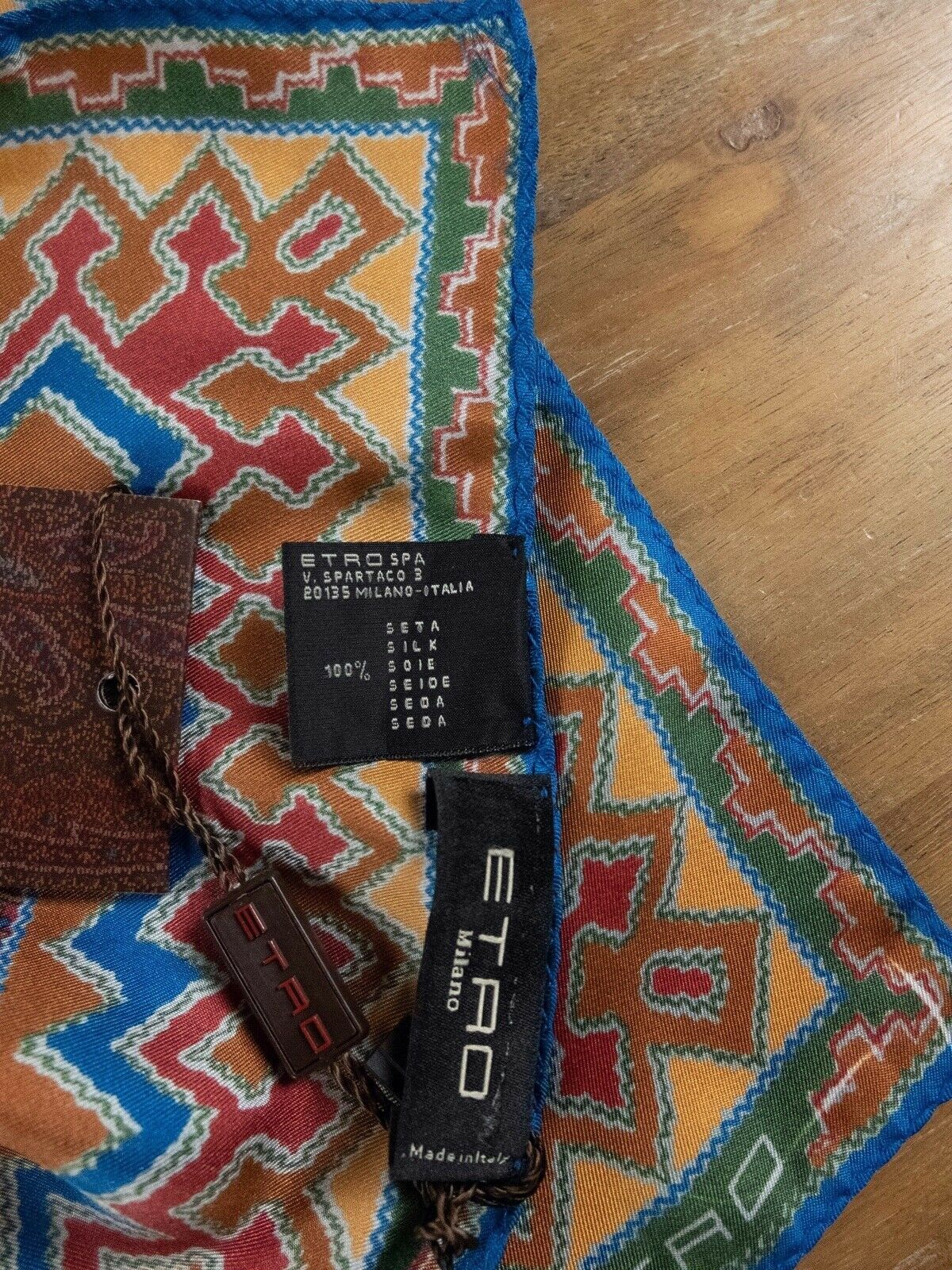 Etro ETRO Milano paisley print silk pocket square authentic NWT Size ONE SIZE - 3 Thumbnail