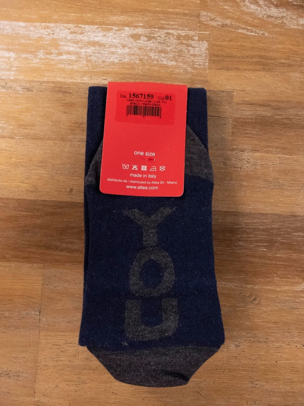Altea ALTEA Milano heart silk navy blue tie / socks gift box Size ONE SIZE - 3 Thumbnail