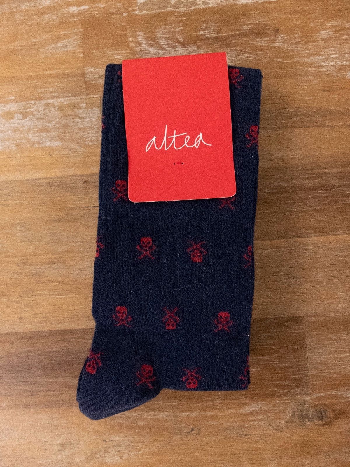 Altea ALTEA Milano skull silk navy blue tie / socks gift box Size ONE SIZE - 2 Thumbnail