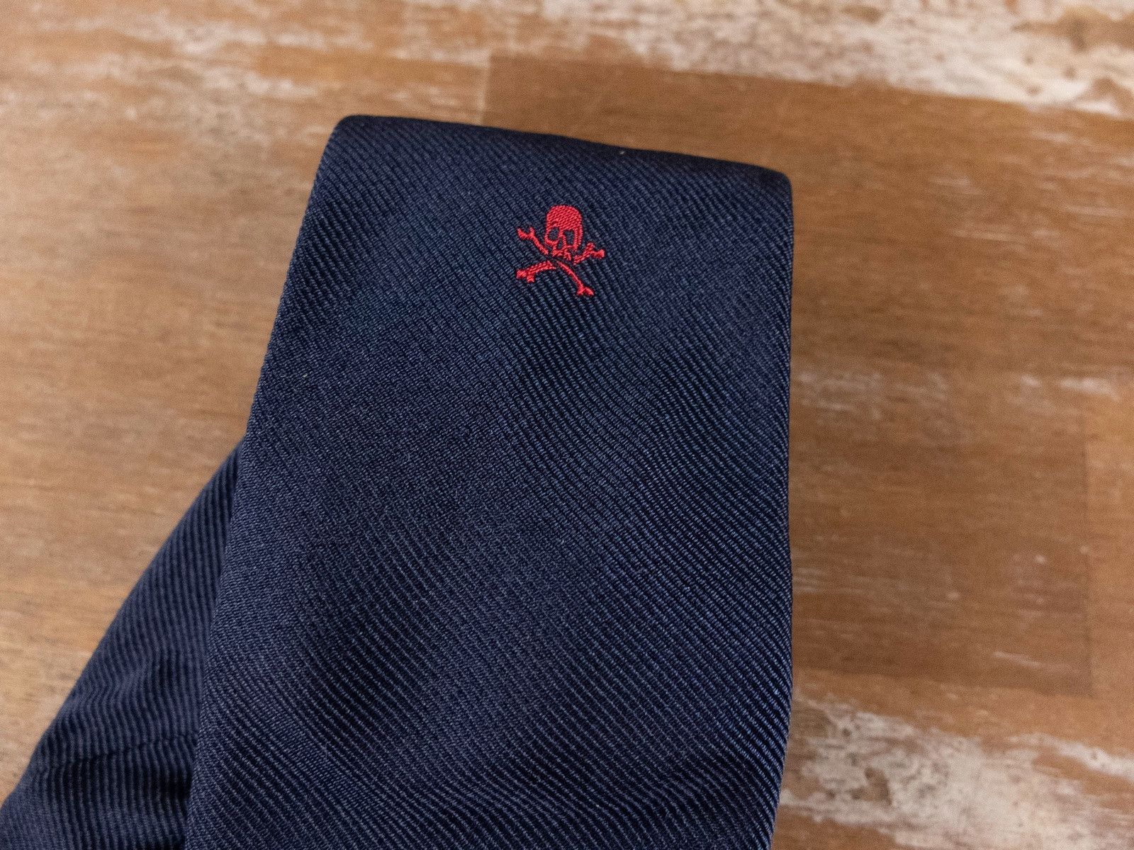 Altea ALTEA Milano skull silk navy blue tie / socks gift box Size ONE SIZE - 6 Thumbnail