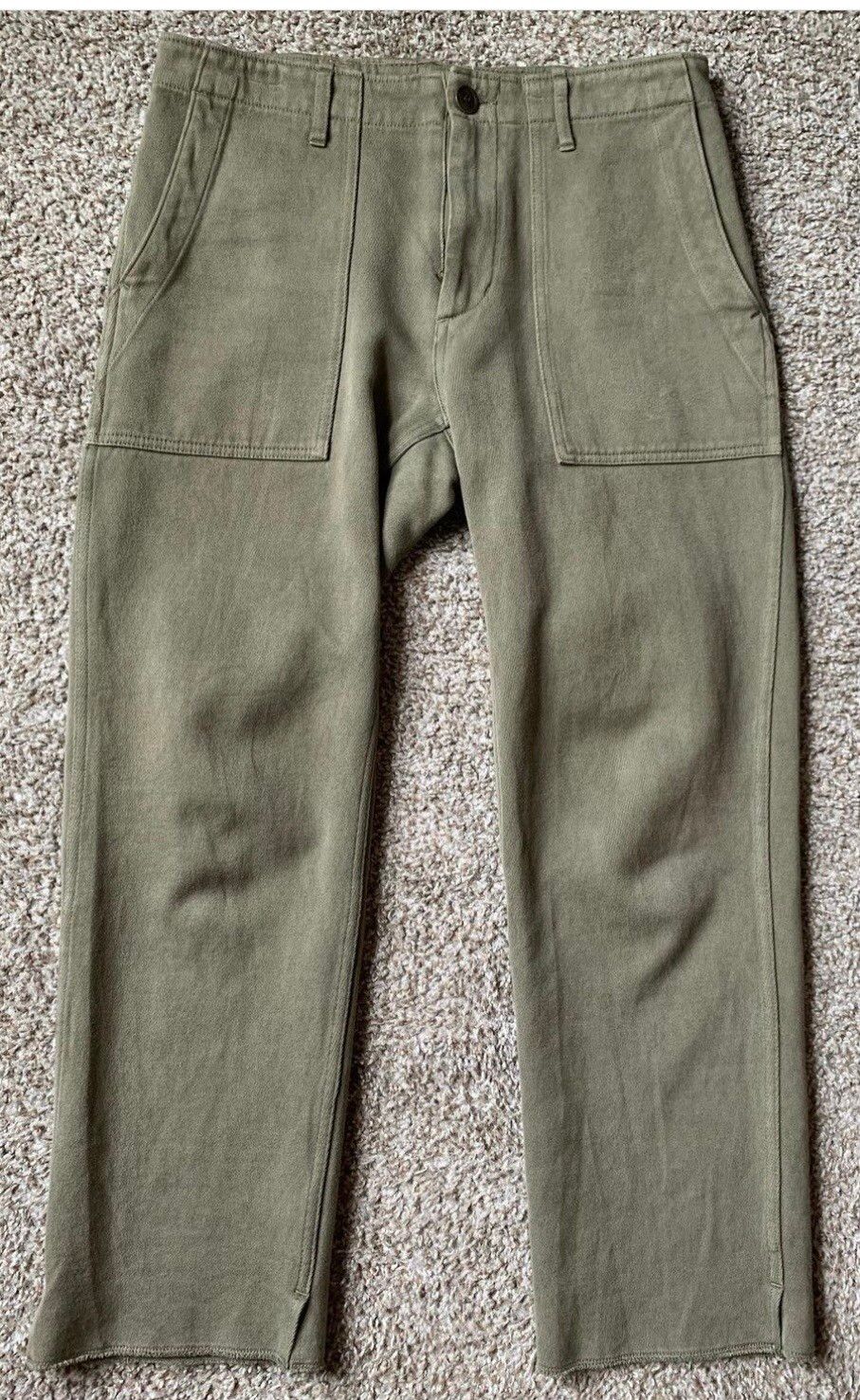 Pre-owned Visvim Ss20 Hw Drill Mil Pants In Green