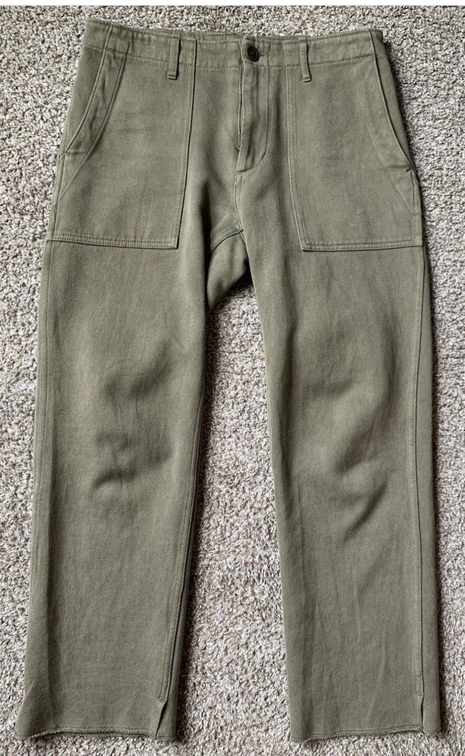 image of Visvim Ss20 Hw Drill Mil Pants in Green, Men's (Size 32)