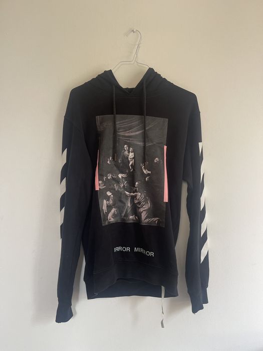 Off white cheap diag caravaggio hoodie