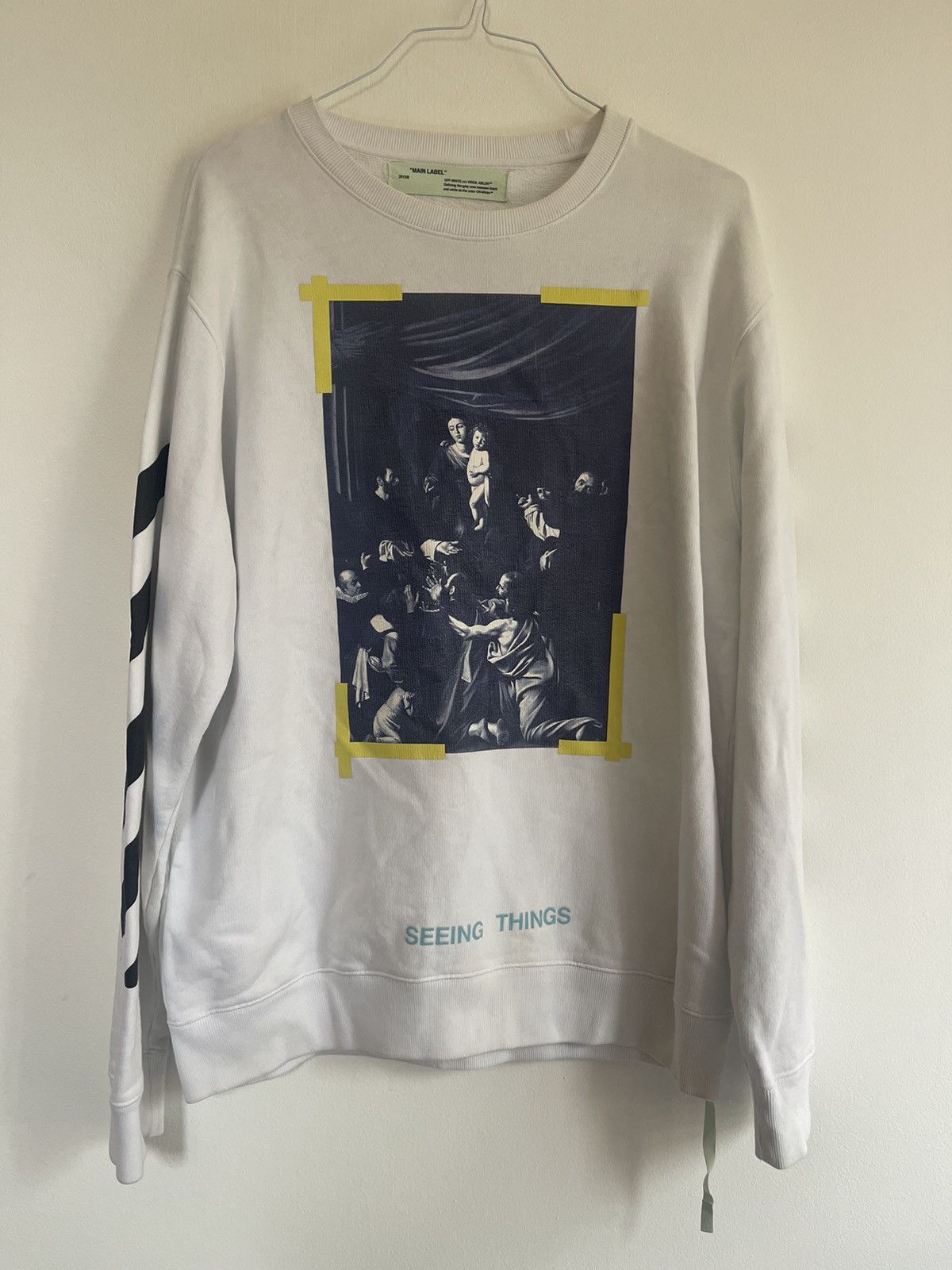 Off-White Off white Caravaggio crewneck Size US M / EU 48-50 / 2 - 4 Thumbnail