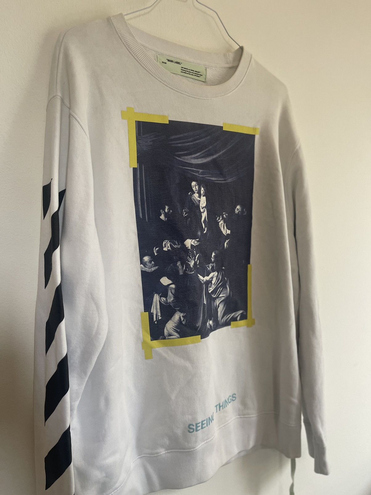 Off-White Off white Caravaggio crewneck Size US M / EU 48-50 / 2 - 6 Thumbnail
