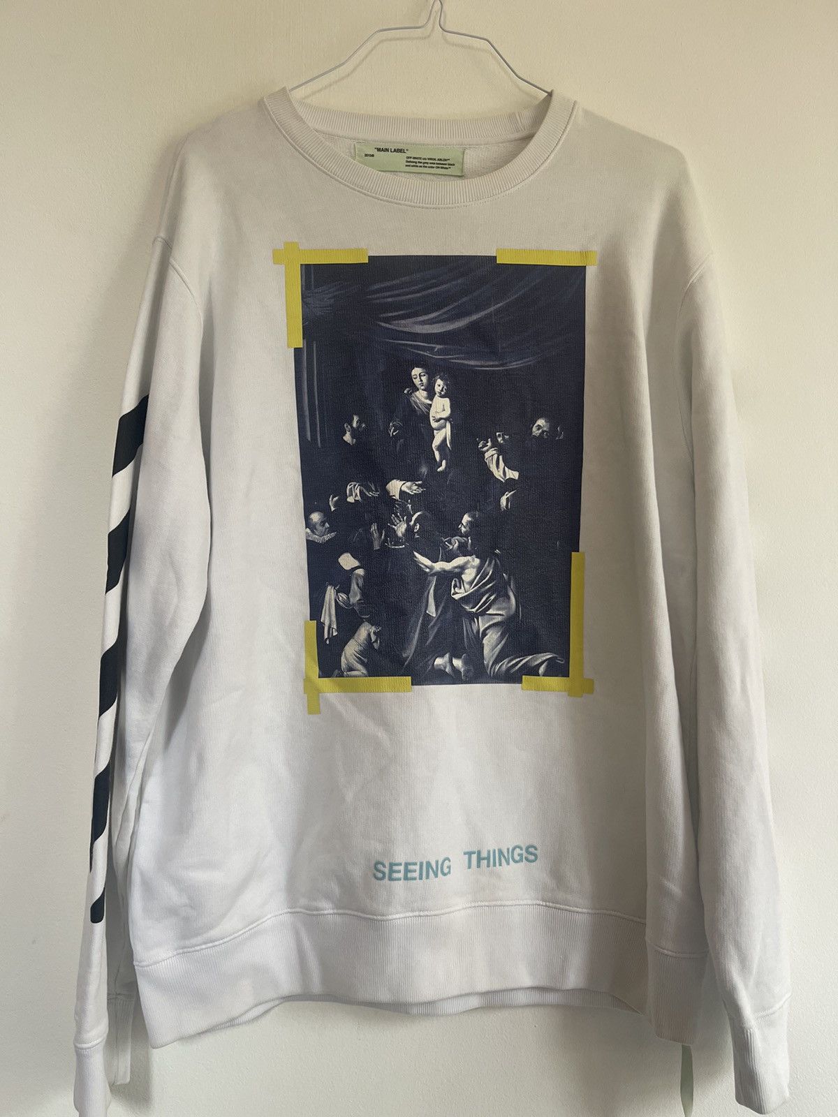 Off-White Off white Caravaggio crewneck Size US M / EU 48-50 / 2 - 5 Thumbnail