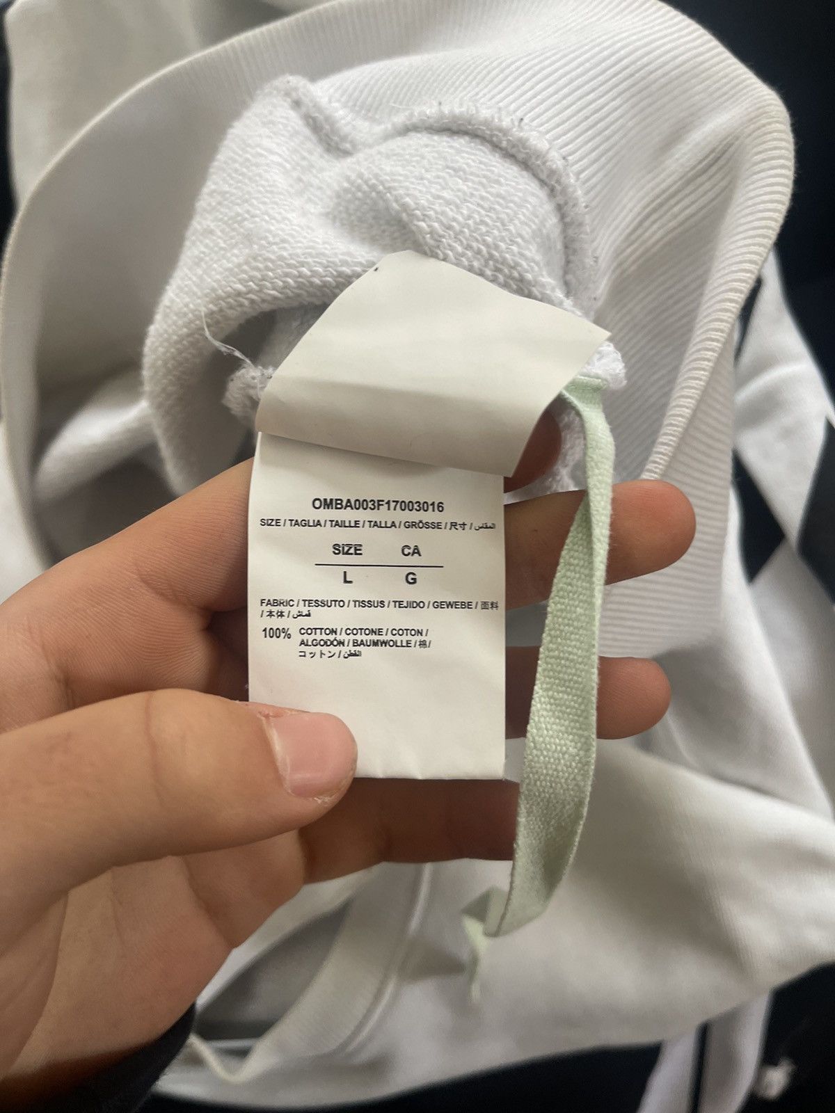 Off-White Off white Caravaggio crewneck Size US M / EU 48-50 / 2 - 12 Thumbnail