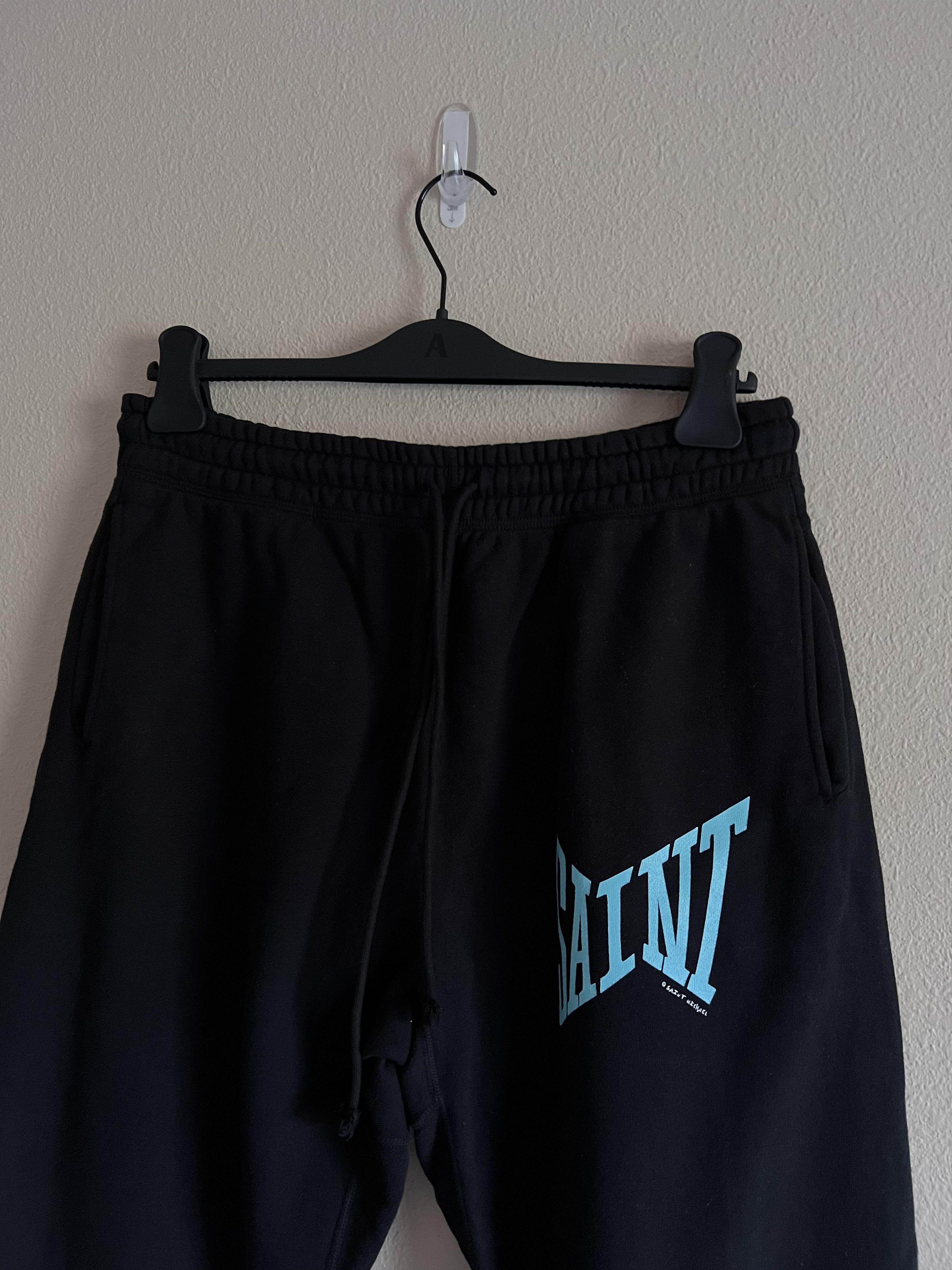 Saint Michael Saint Michael Logo Sweatpants in Black Size US 32 / EU 48 - 2 Thumbnail