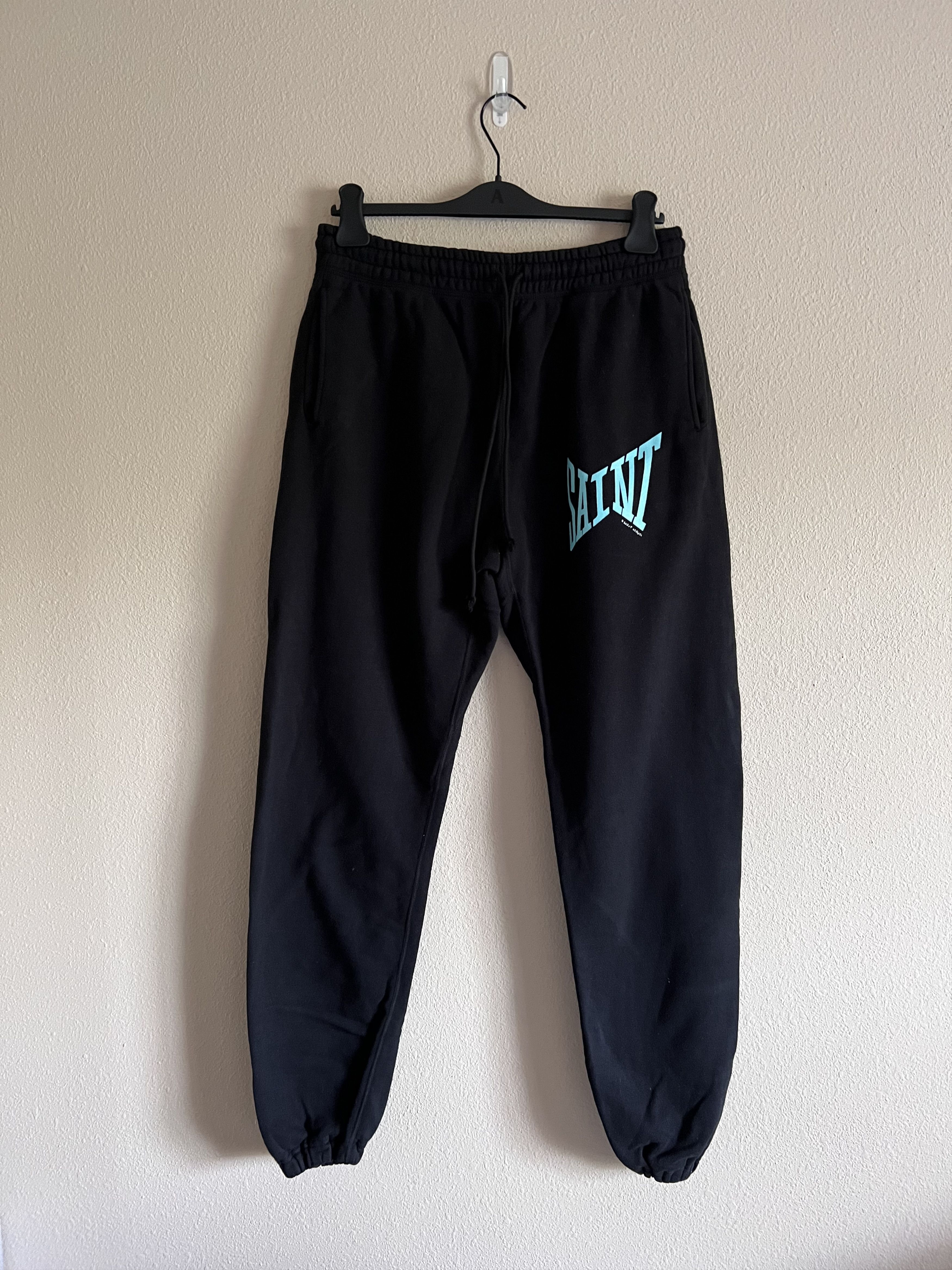 Saint Michael Saint Michael Logo Sweatpants in Black Size US 32 / EU 48 - 1 Thumbnail