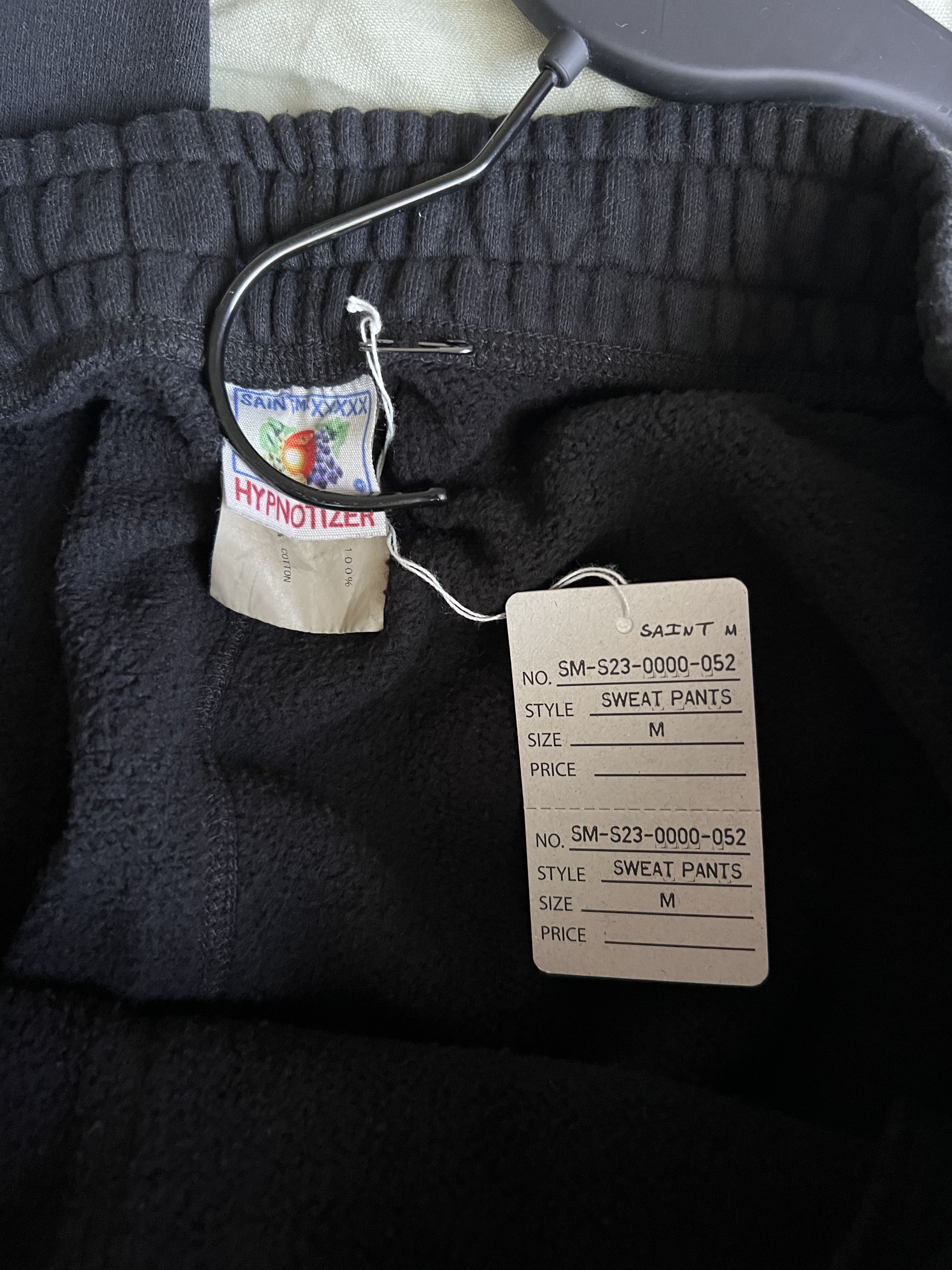 Saint Michael Saint Michael Logo Sweatpants in Black Size US 32 / EU 48 - 7 Thumbnail