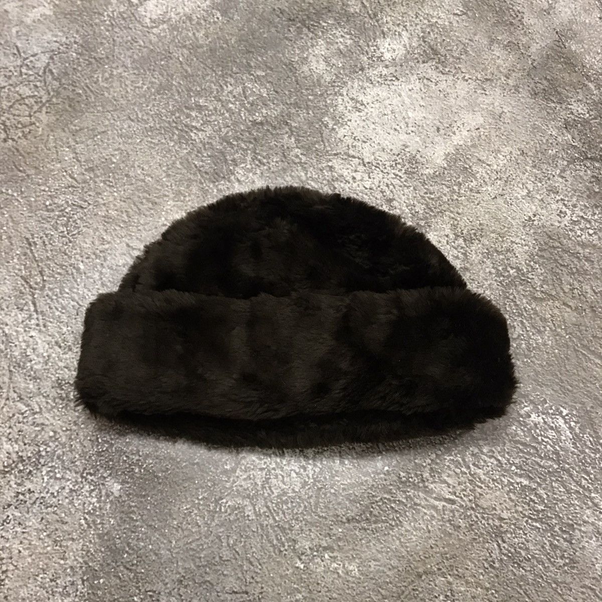 Vintage Vintage 90s Fuzzy Mohair Beanie Black Grunge Emo Alt Boxy OS Size ONE SIZE - 2 Thumbnail