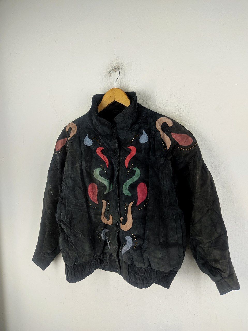 Japanese Brand × Vintage Vintage Avant Garde Leather Jacket Size US L / EU 52-54 / 3 - 3 Thumbnail