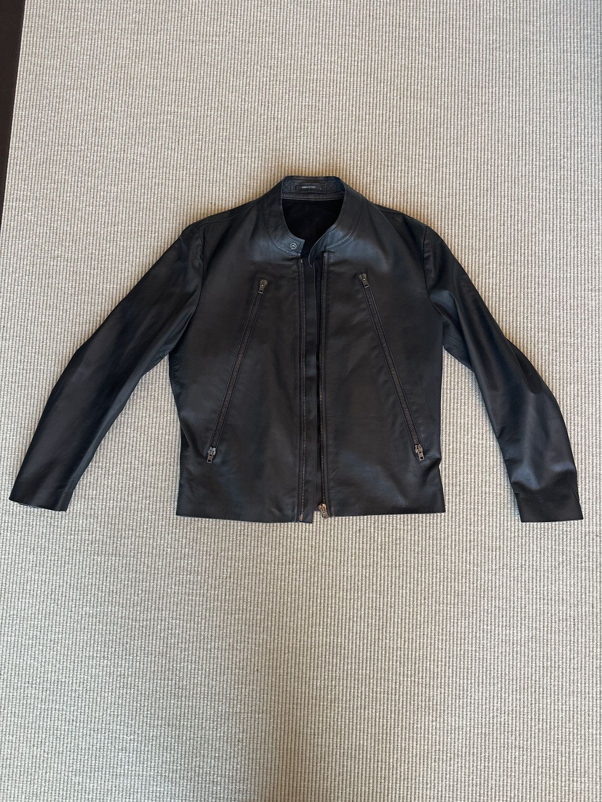 image of Maison Margiela Classic 5 Zip In Lamb Leather in Black, Men's (Size XL)
