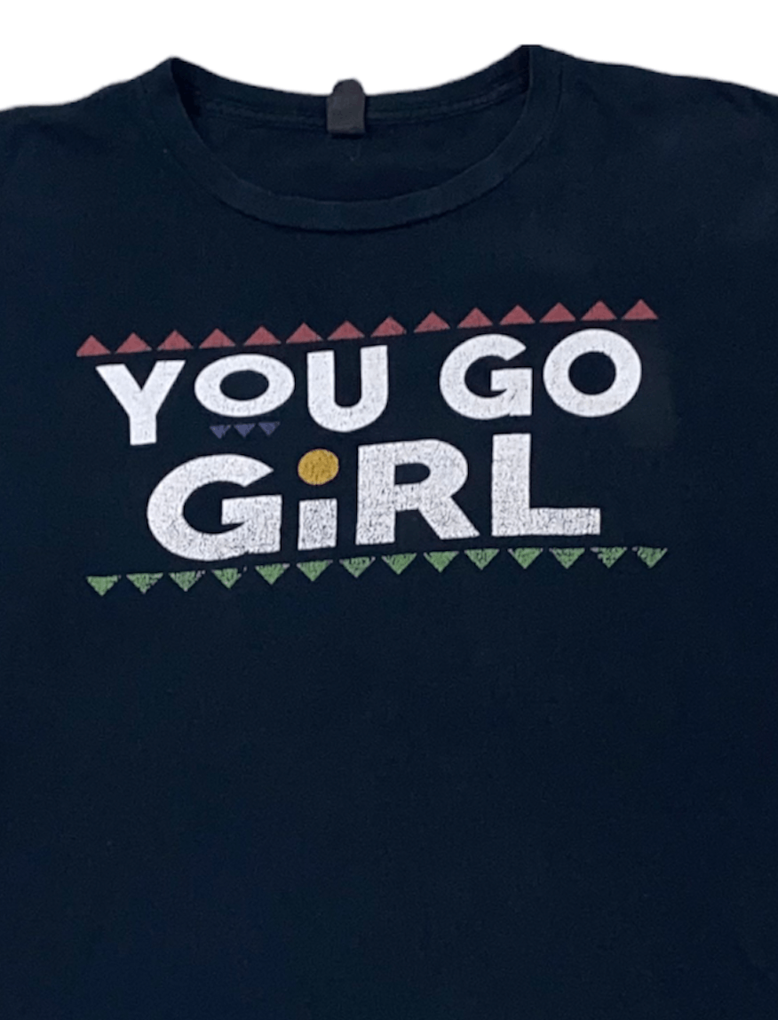 Gildan 🏁 Martin 'You Go Girl' T-Shirt 🏁 Size L / US 10 / IT 46 - 2 Thumbnail