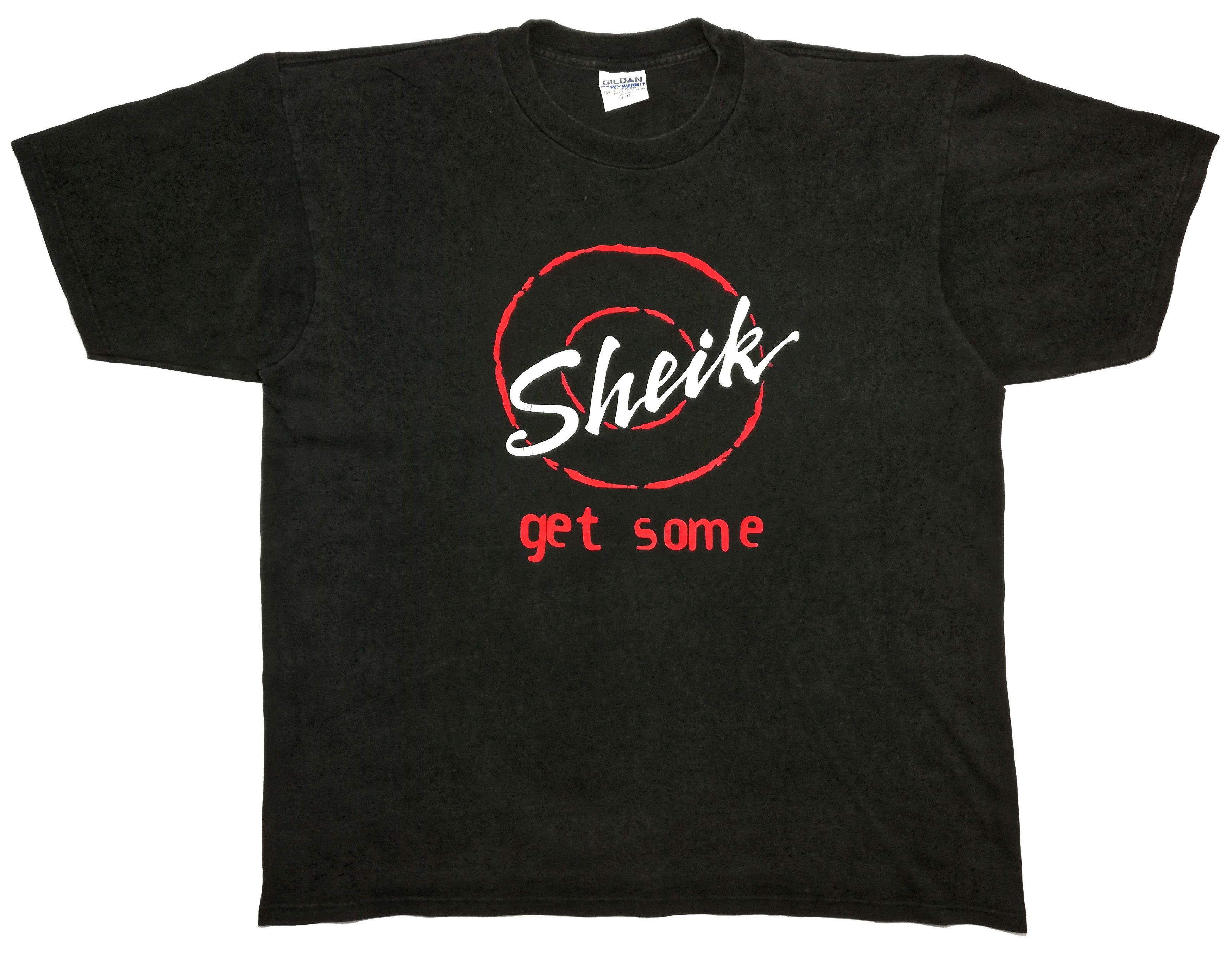 Gildan × Vintage 🔥Vintage 90's Sheik Get Some Big Logo Condom Tee🔥 Size US XL / EU 56 / 4 - 1 Thumbnail