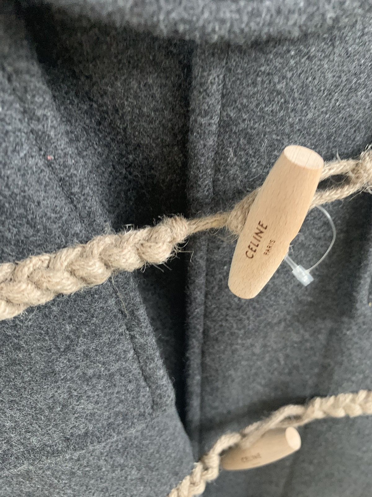 Celine FW19 Grey Melange Duffle Coat Size US L / EU 52-54 / 3 - 11 Thumbnail