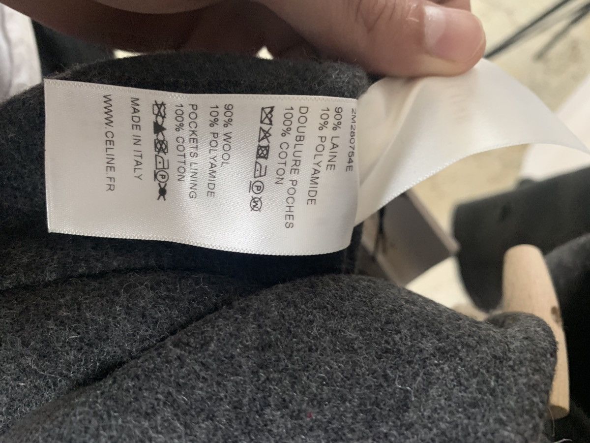 Celine FW19 Grey Melange Duffle Coat Size US L / EU 52-54 / 3 - 6 Thumbnail