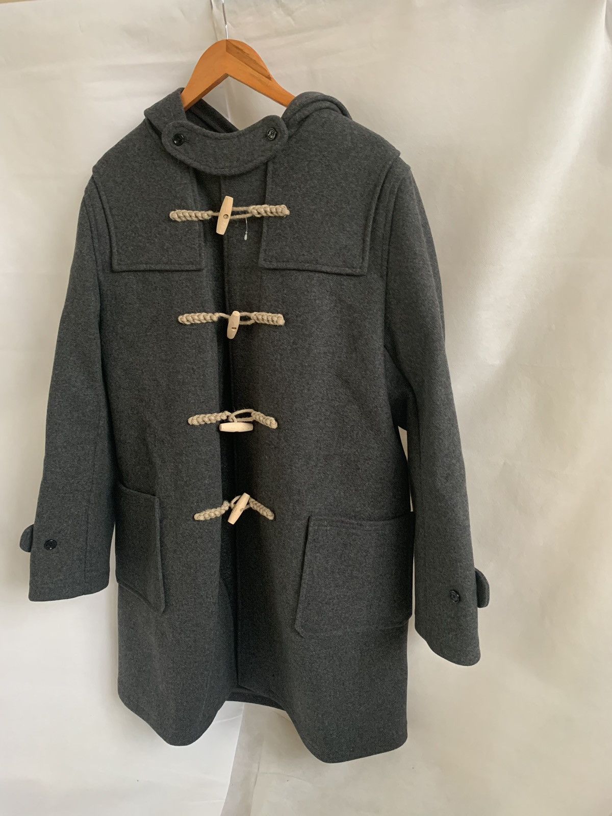 Celine FW19 Grey Melange Duffle Coat Size US L / EU 52-54 / 3 - 4 Thumbnail
