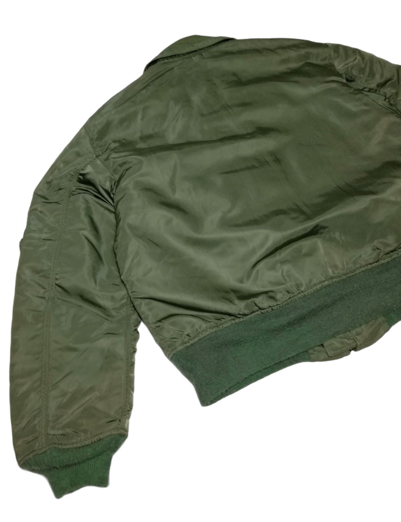 Alpha Industries 🔥Olive Bomber Jacket Vintage 1984 Flyer's 45 CWU-45/P (N) Size US M / EU 48-50 / 2 - 16 Thumbnail