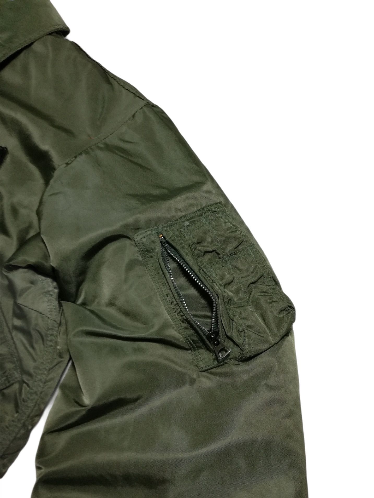 Alpha Industries 🔥Olive Bomber Jacket Vintage 1984 Flyer's 45 CWU-45/P (N) Size US M / EU 48-50 / 2 - 6 Thumbnail