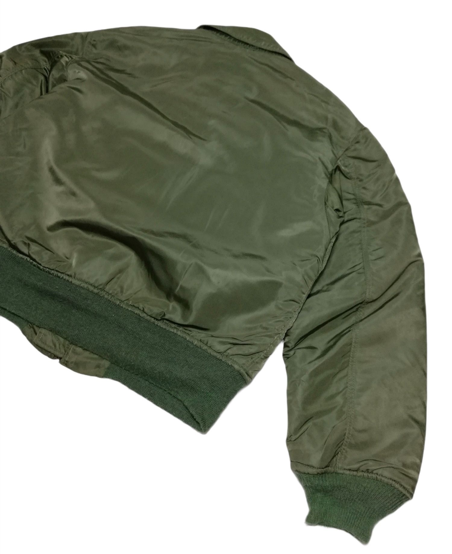 Alpha Industries 🔥Olive Bomber Jacket Vintage 1984 Flyer's 45 CWU-45/P (N) Size US M / EU 48-50 / 2 - 17 Thumbnail