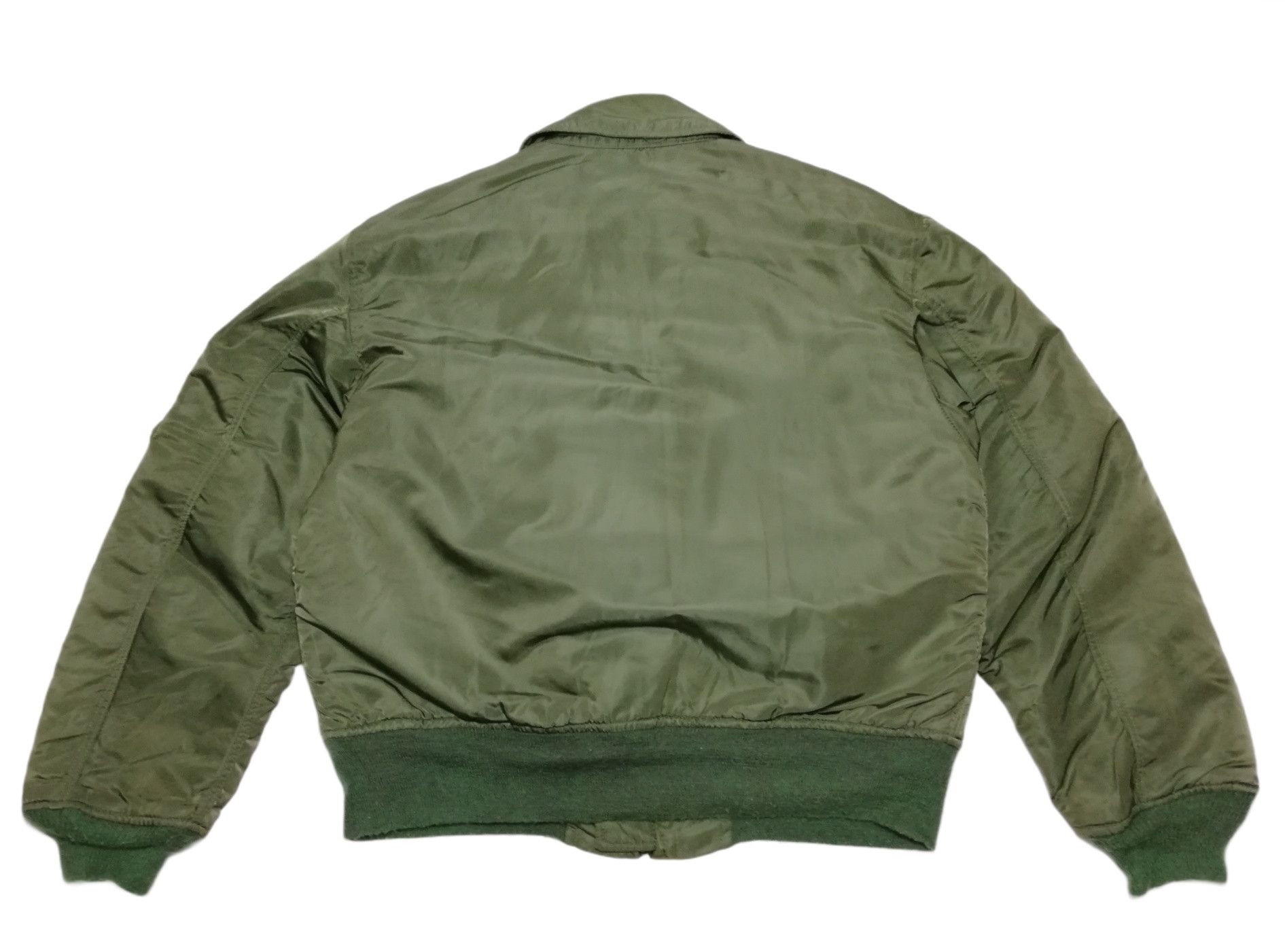 Alpha Industries 🔥Olive Bomber Jacket Vintage 1984 Flyer's 45 CWU-45/P (N) Size US M / EU 48-50 / 2 - 15 Thumbnail