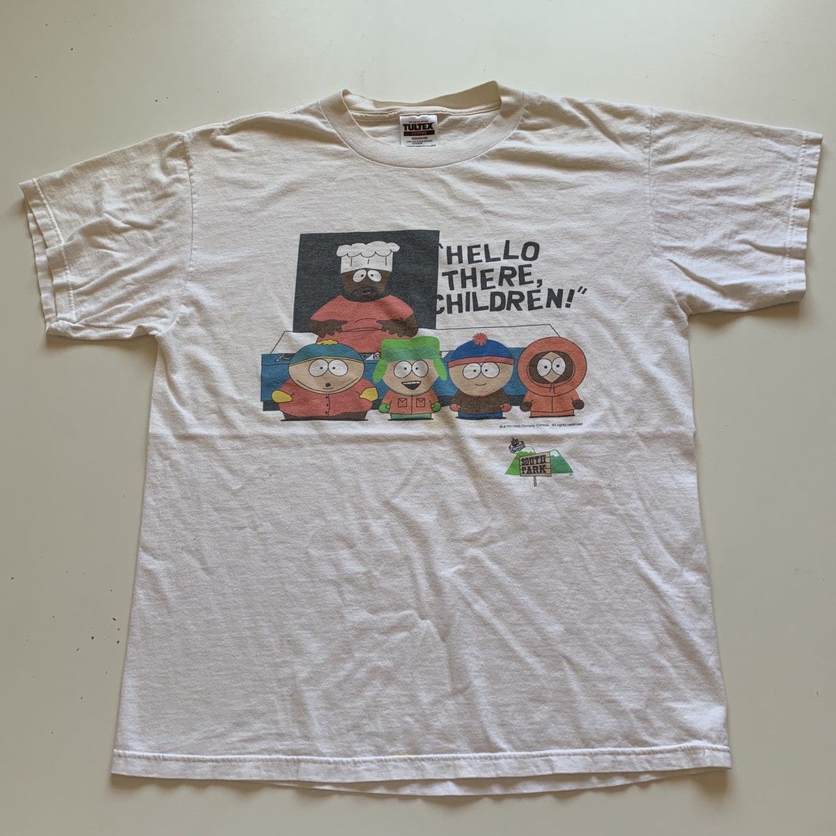 Vintage 90s South Park Chef TV Cartoon Graphic T-Shirt Large