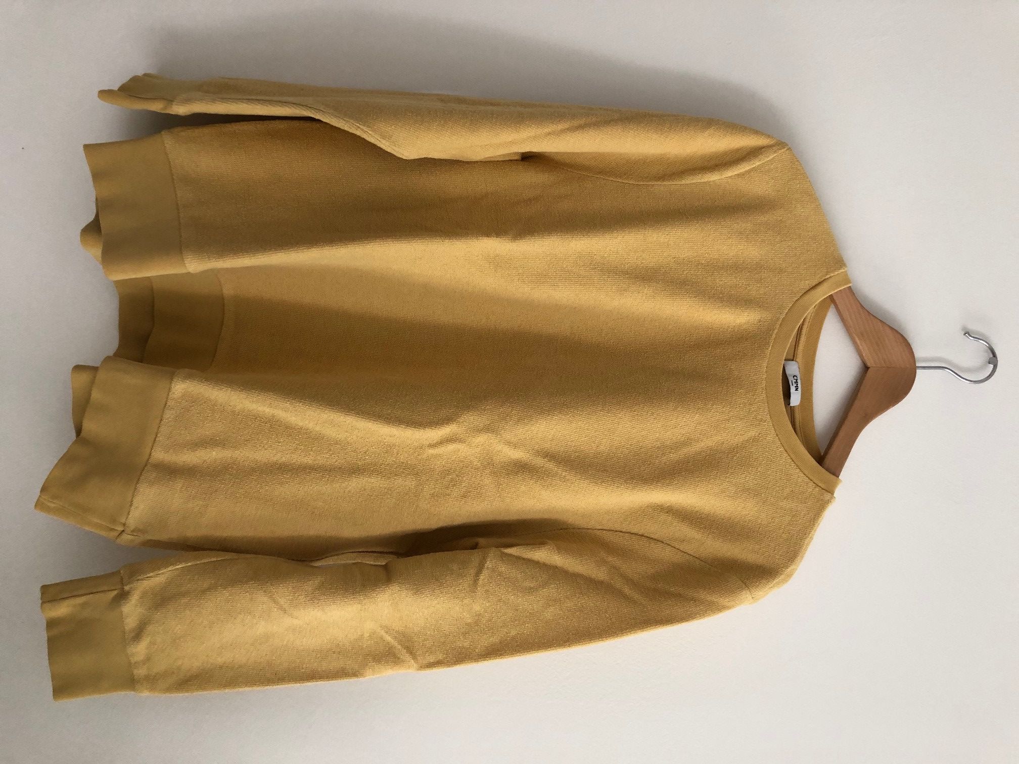CMMN SWDN CMMN SWDN Coen Reversed Loopback Sweatshirt Jersey Yellow S Size US S / EU 44-46 / 1 - 1 Thumbnail