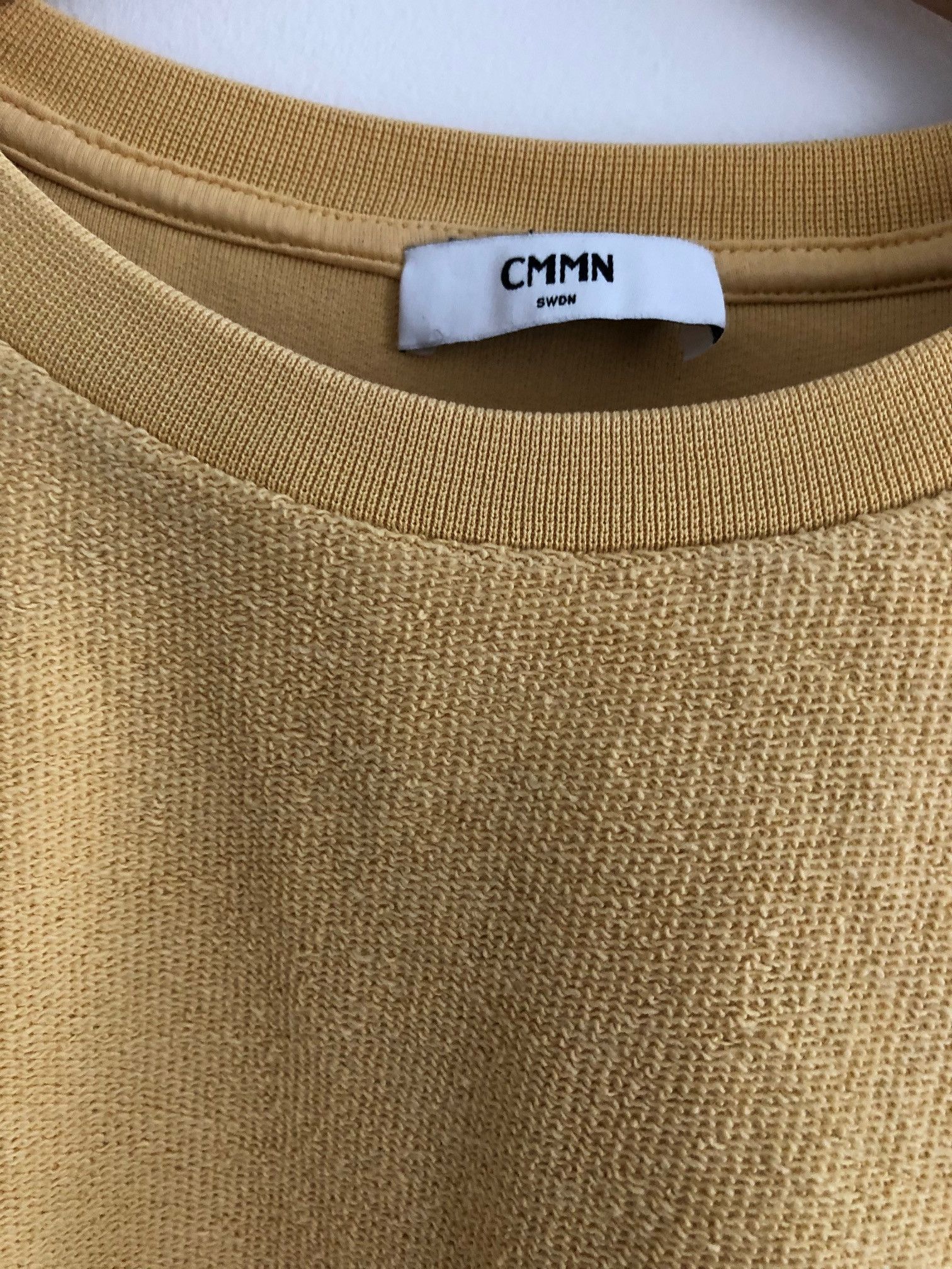 CMMN SWDN CMMN SWDN Coen Reversed Loopback Sweatshirt Jersey Yellow S Size US S / EU 44-46 / 1 - 2 Thumbnail