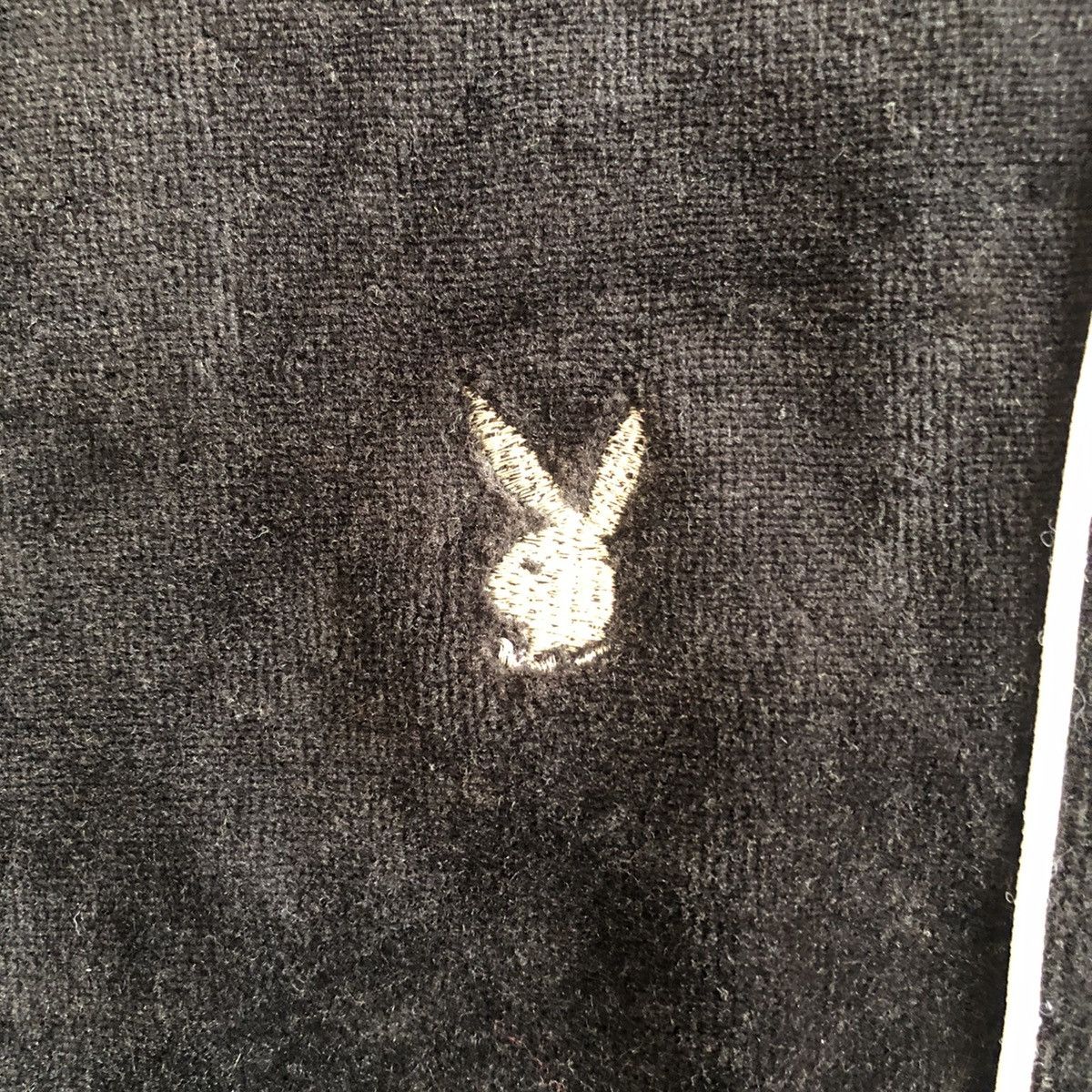 Playboy Vintage Playboy Velvet Sweater Zipper Hoodie Size XXS / US 00 / IT 34 - 7 Thumbnail