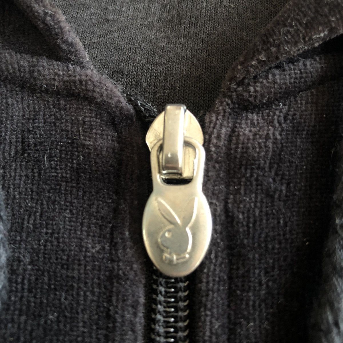 Playboy Vintage Playboy Velvet Sweater Zipper Hoodie Size XXS / US 00 / IT 34 - 9 Thumbnail