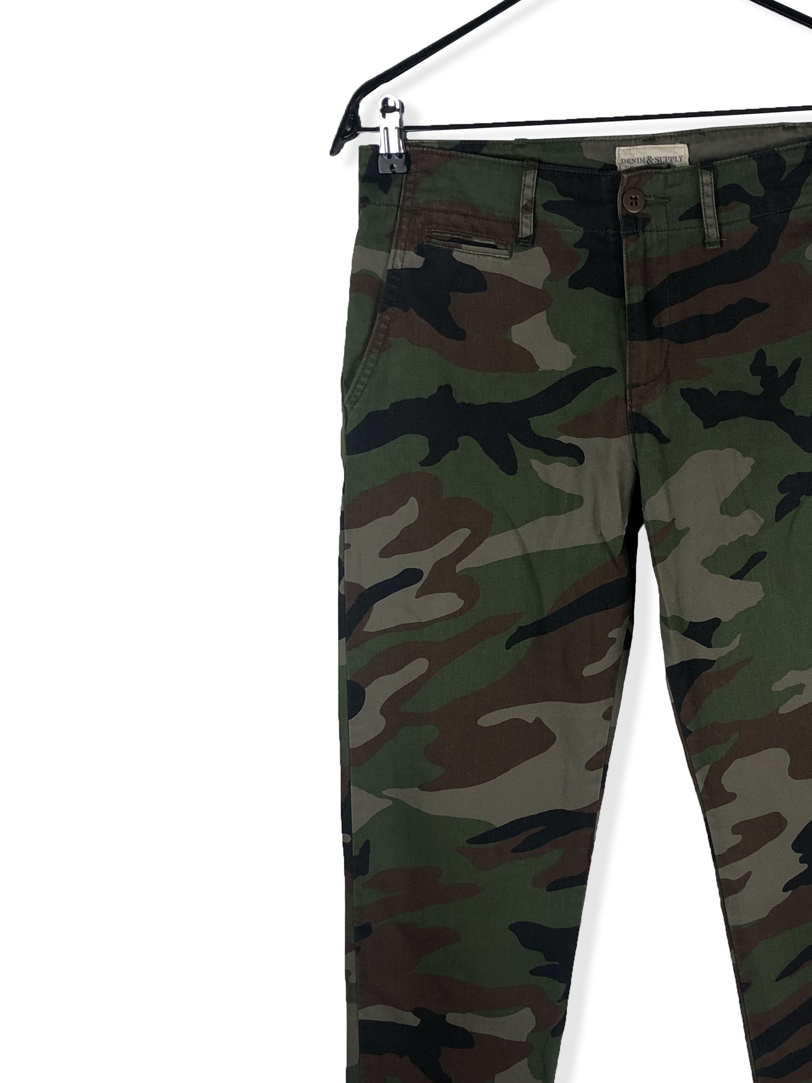 Jean Vintage RALPH LAUREN DENIM CO Camo Pants M181 Size 29" - 3 Thumbnail